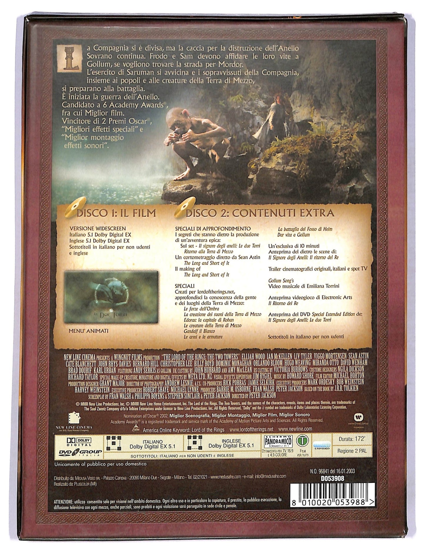 EBOND Il Signore degli Anelli - Le due torri 2 dischi DIGIPACK DVD D766433