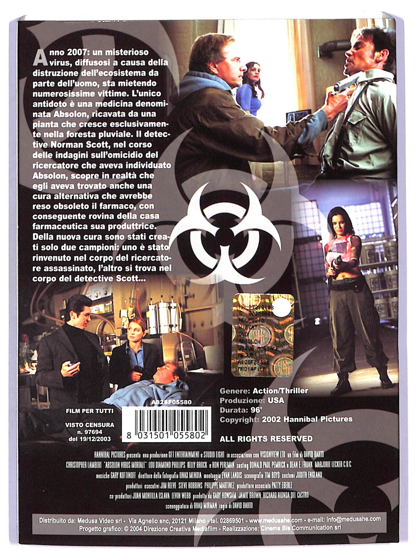 EBOND Absolon - Virus Mortale SLIPCASE DVD SLIM D766609