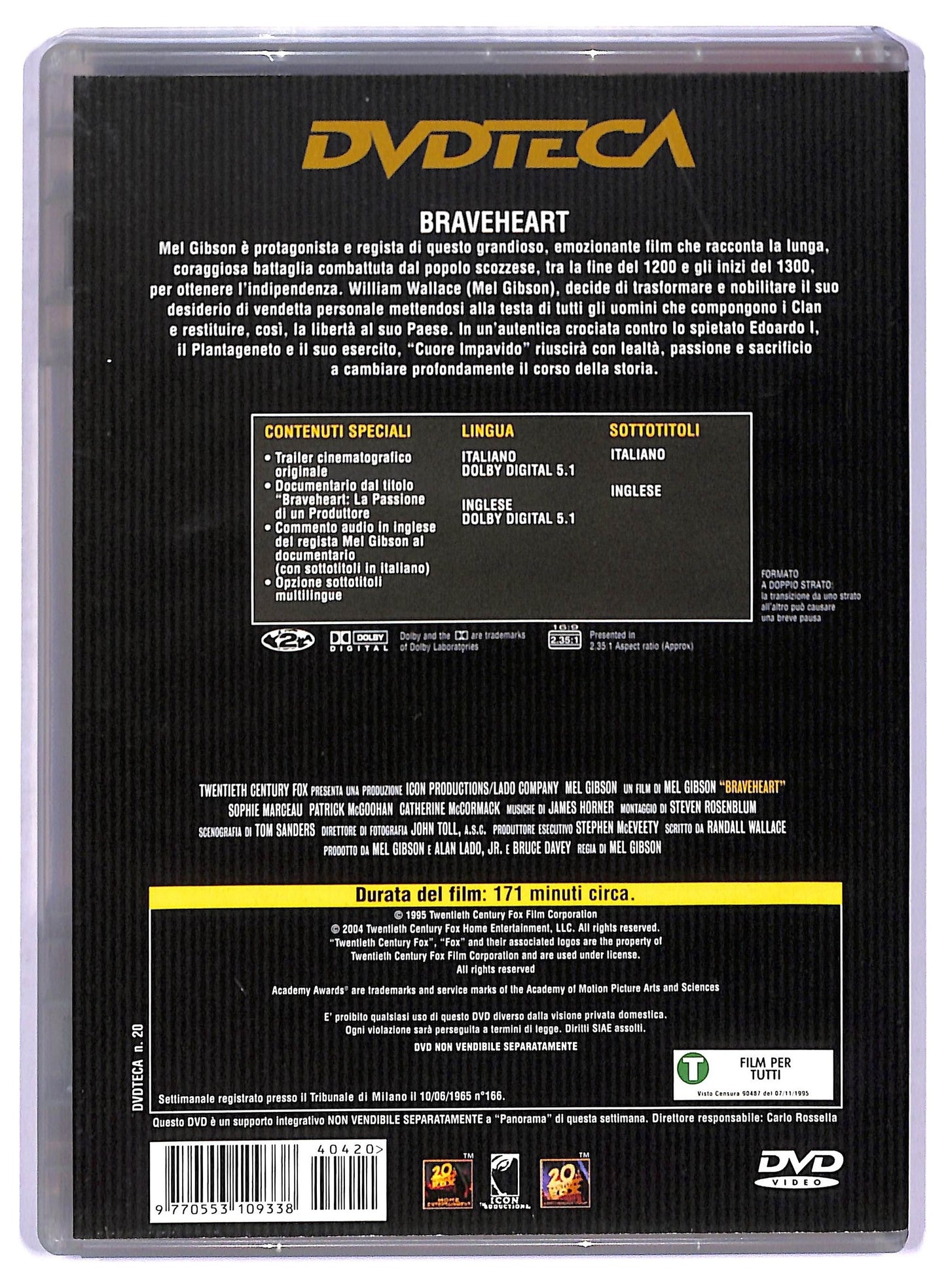 EBOND Braveheart DVD Editoriale D766755