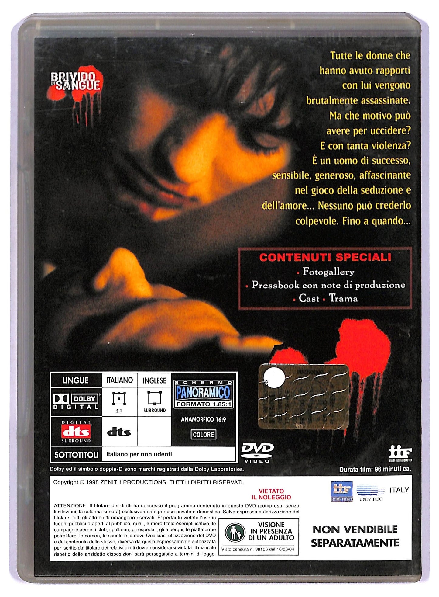 EBOND Brivido Di Sangue DVD Editoriale D766933