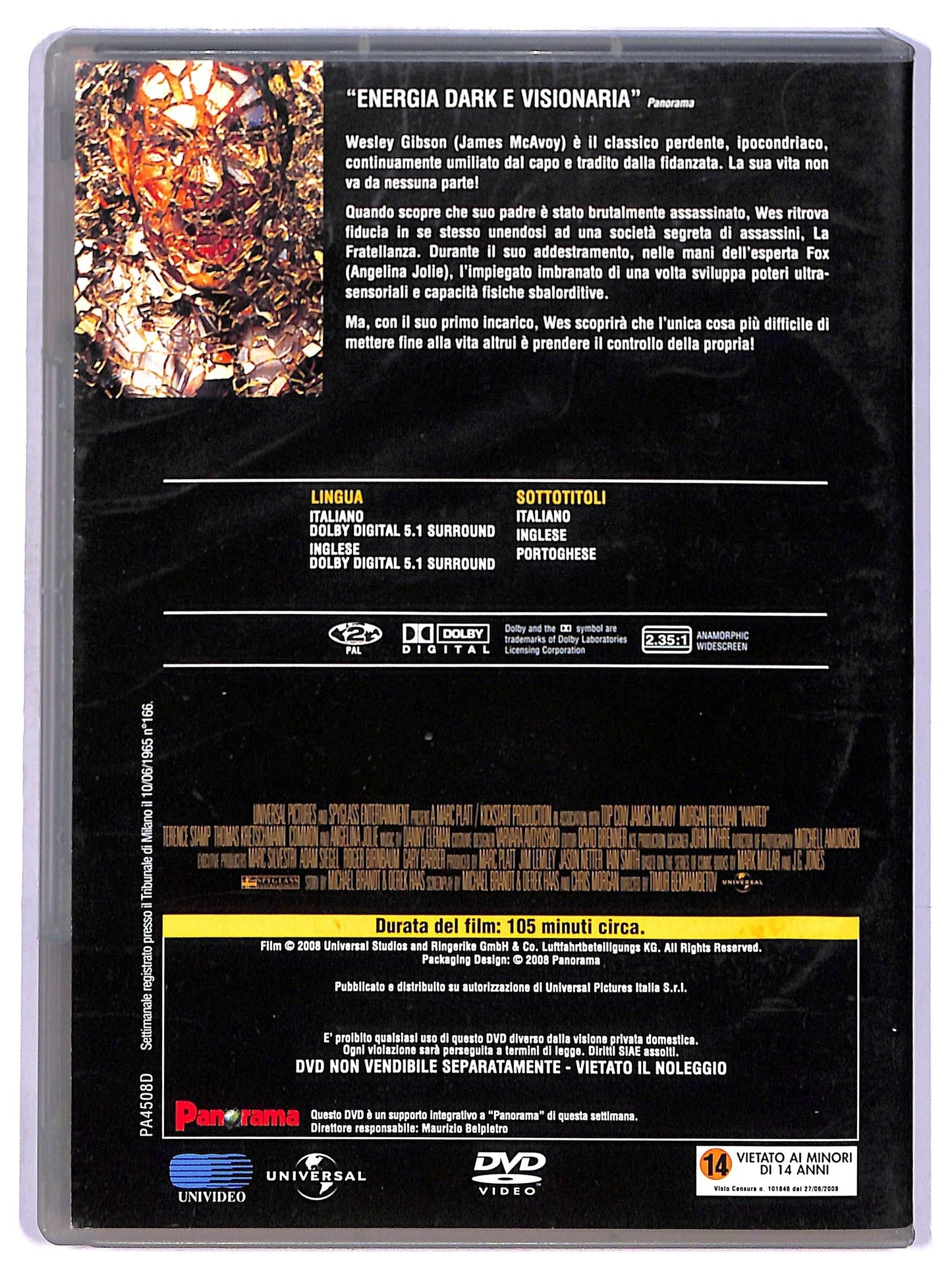 EBOND Wanted-scegli il tuo destino- EDITORIALE DVD D766948