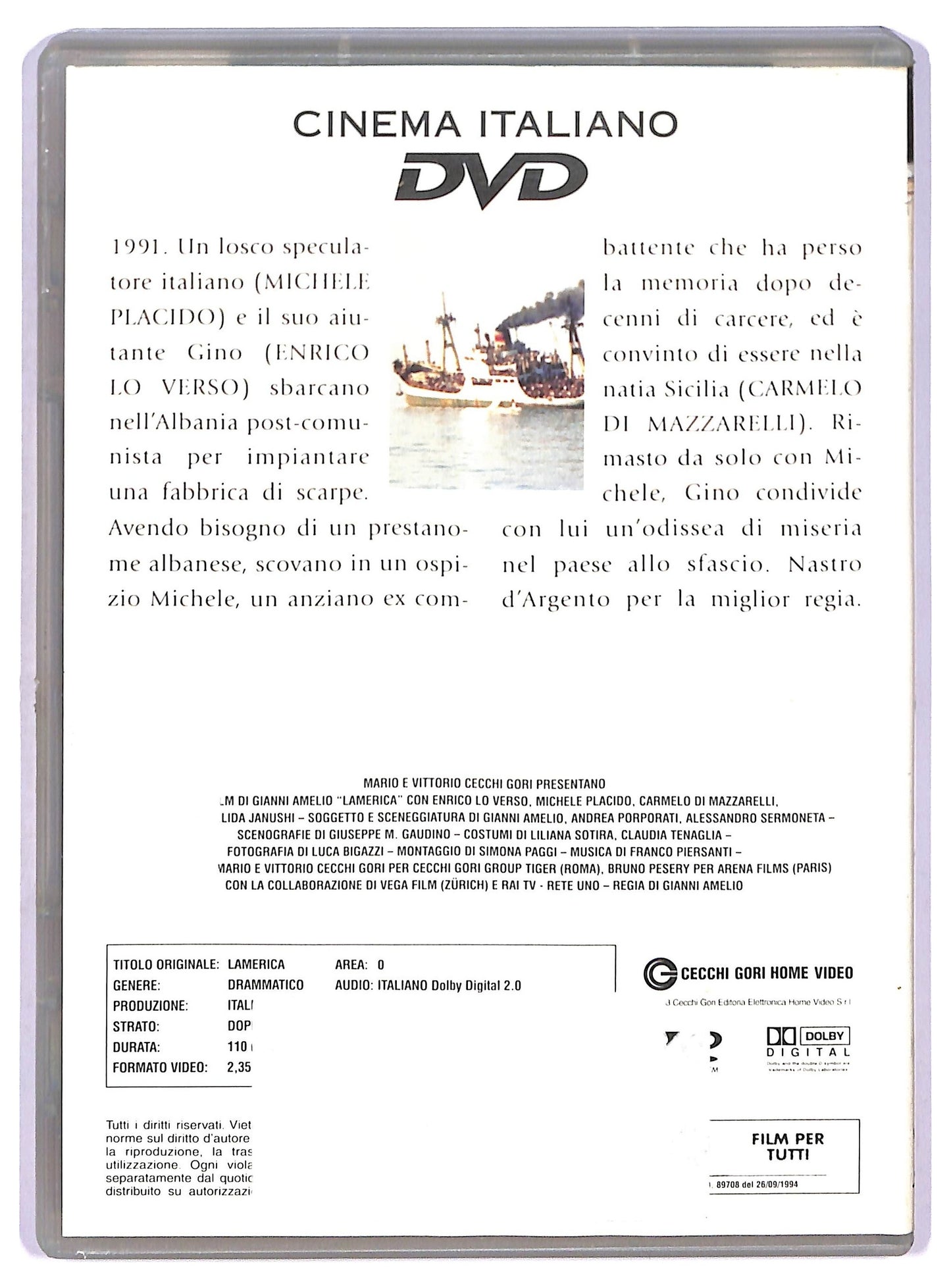 EBOND Lamerica EDITORIALE DVD D767007