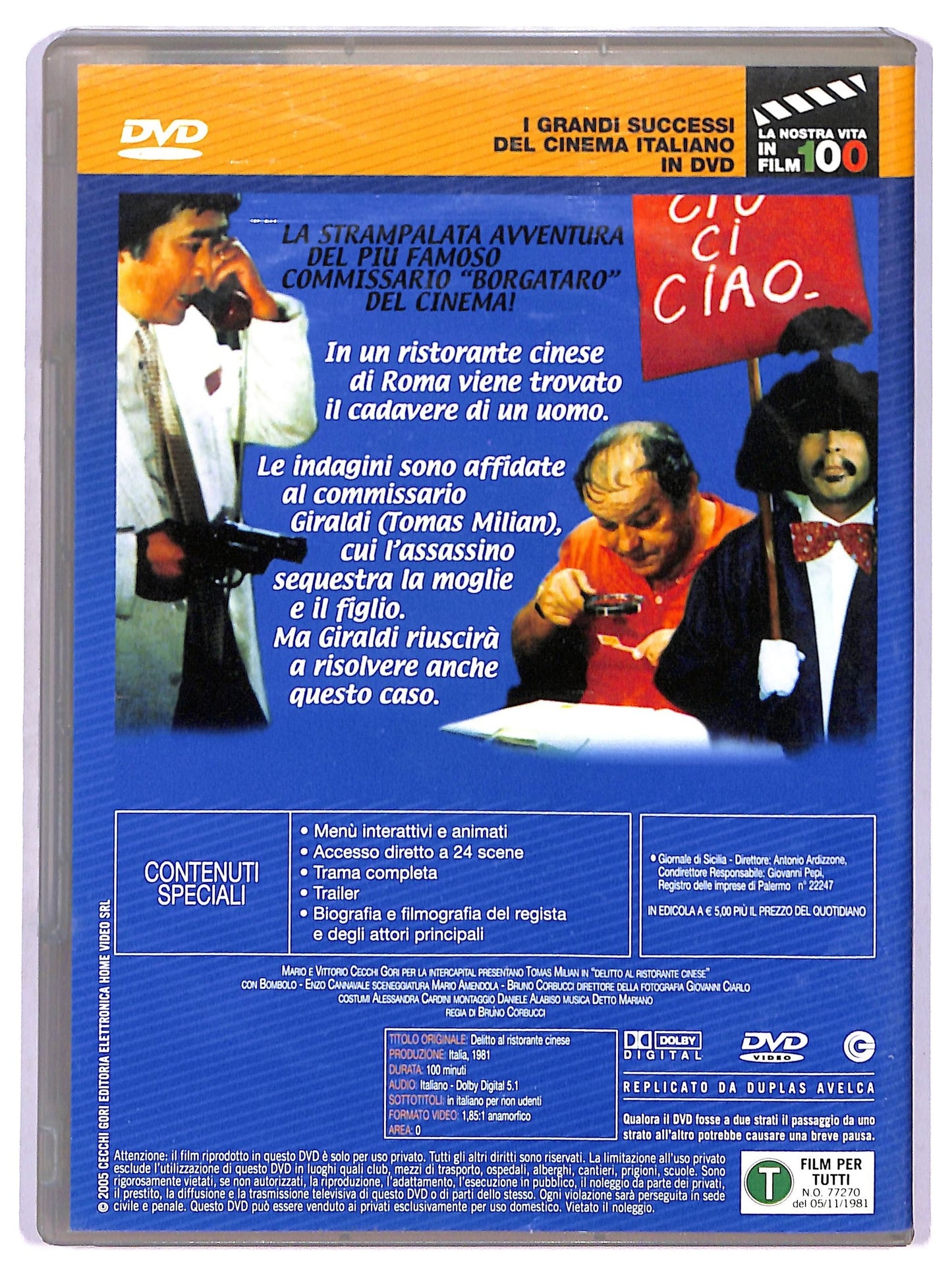 EBOND Delitto al ristorante cinese EDITORIALE DVD D767022