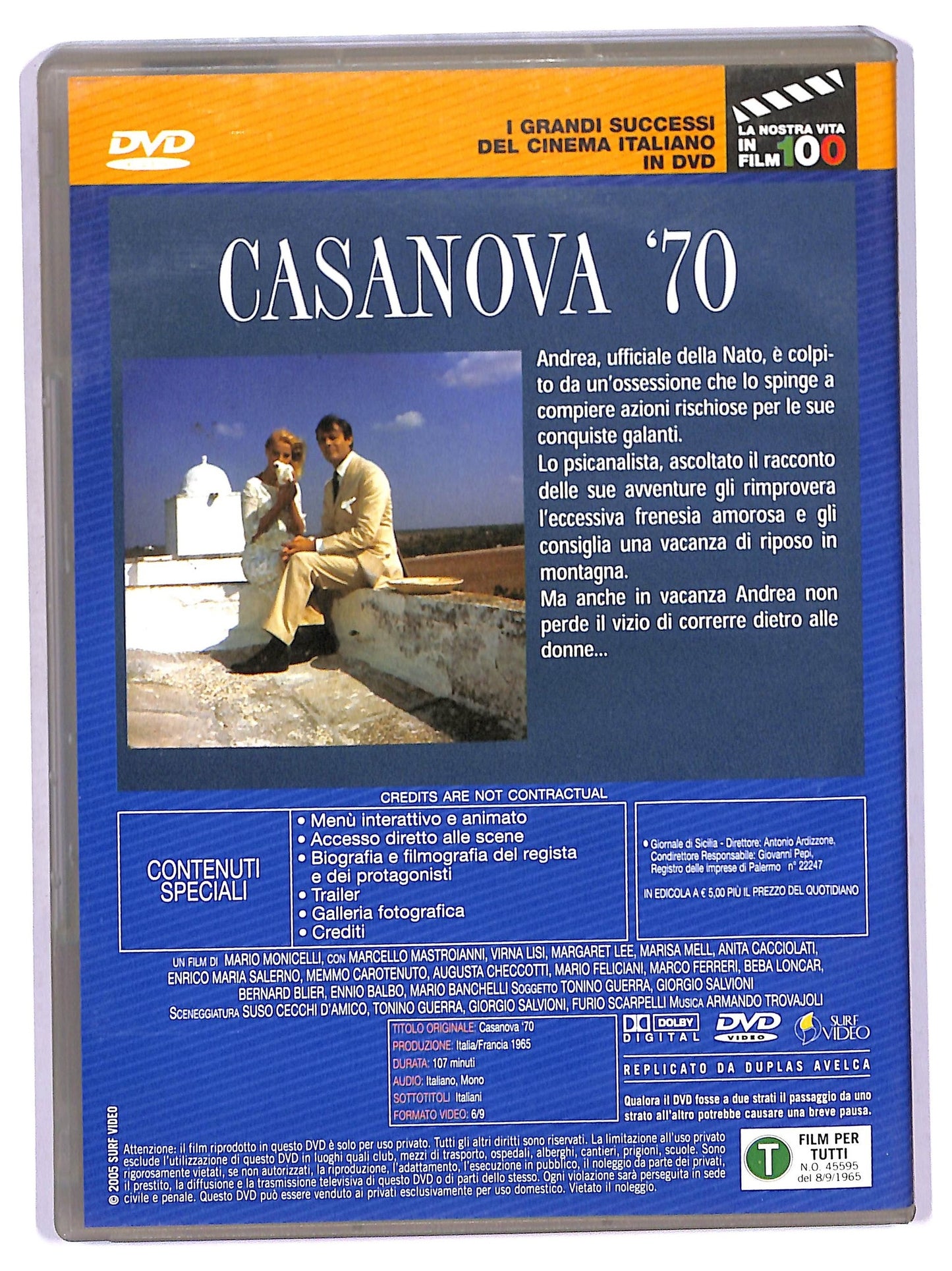 EBOND Casanova '70 EDITORIALE DVD D767033