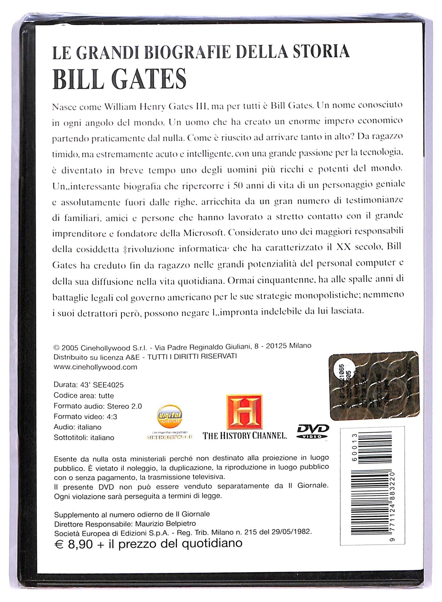 EBOND Le Grandi Biografie - Bill Gates vol.13 EDITORIALE DVD D767061