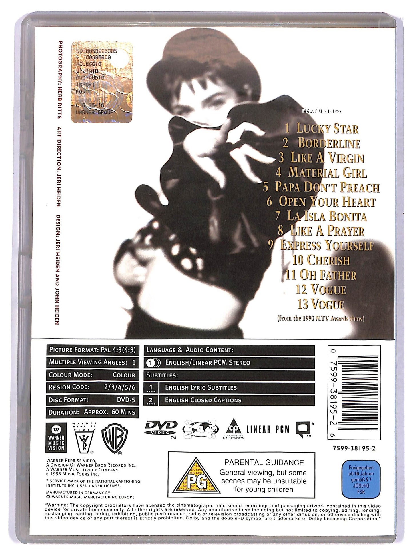 EBOND Madonna The Immaculate Collection DVD D767239
