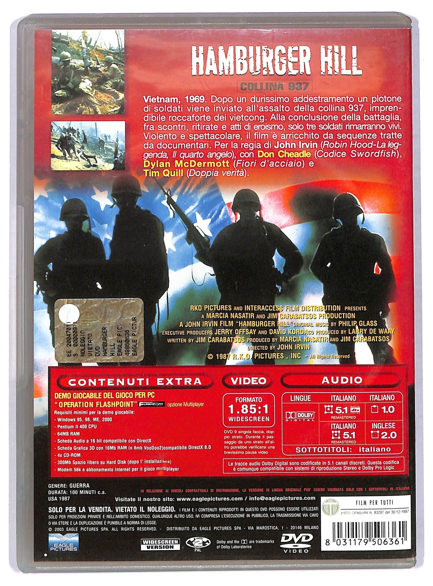 EBOND Hamburger Hill: collina 937 DVD D767251