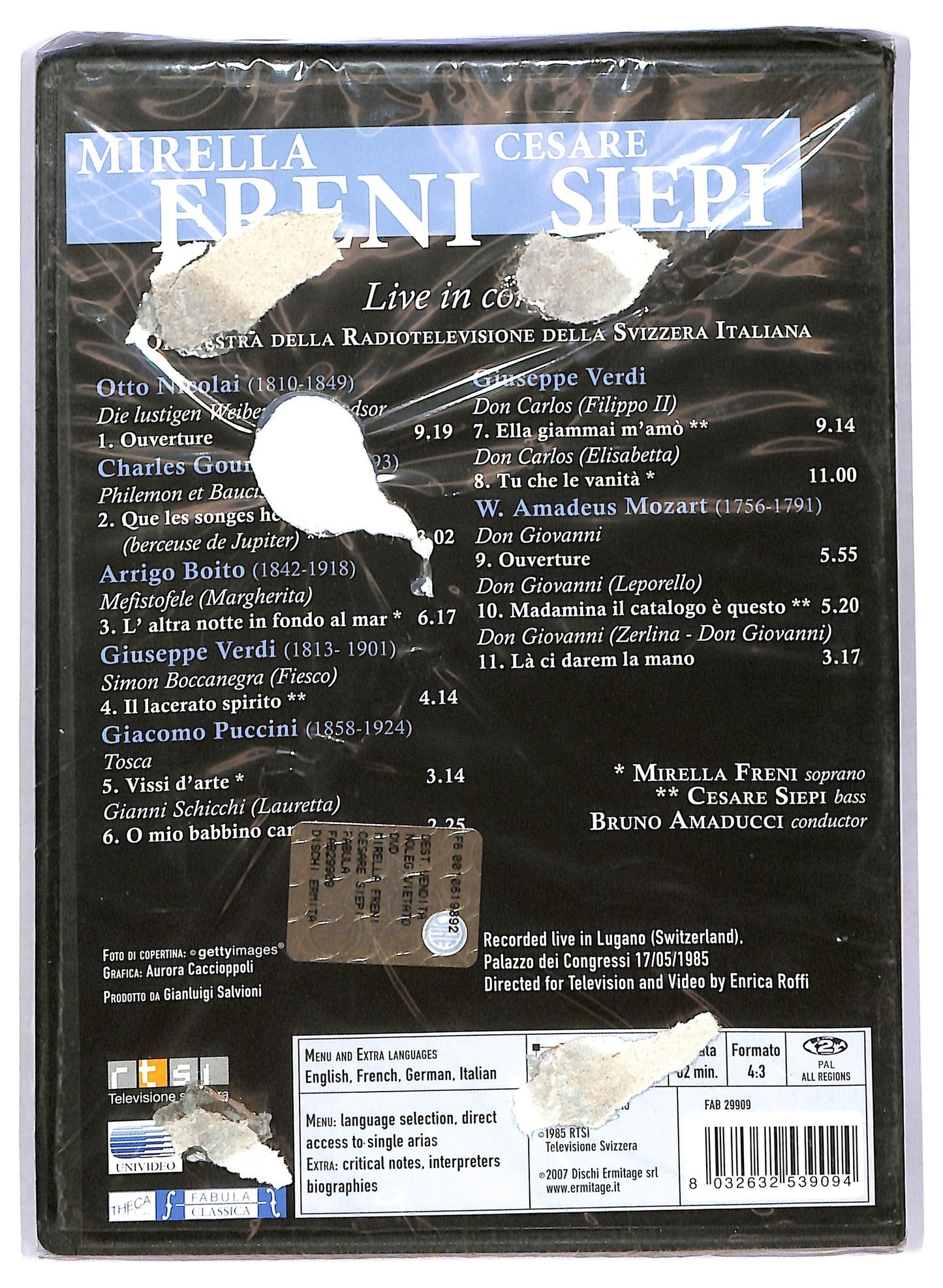 EBOND Mirella Freni e Cesare Siepi Live in Concert DVD D767436