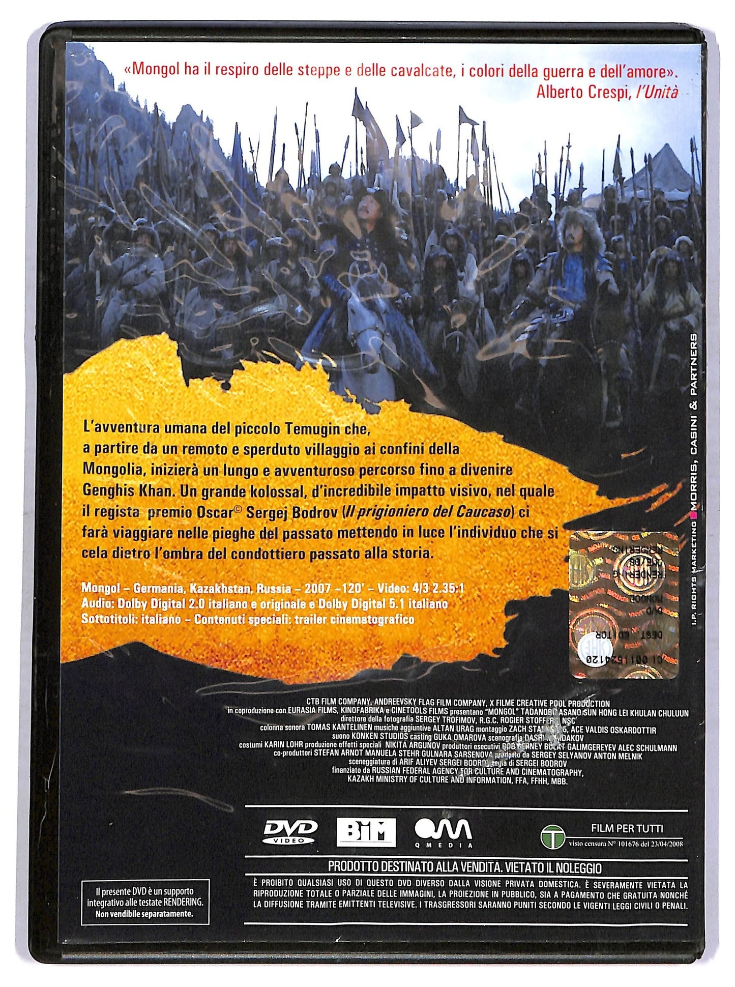EBOND Mongol La vera storia di Genghis Knan EDITORIALE DVD D767535