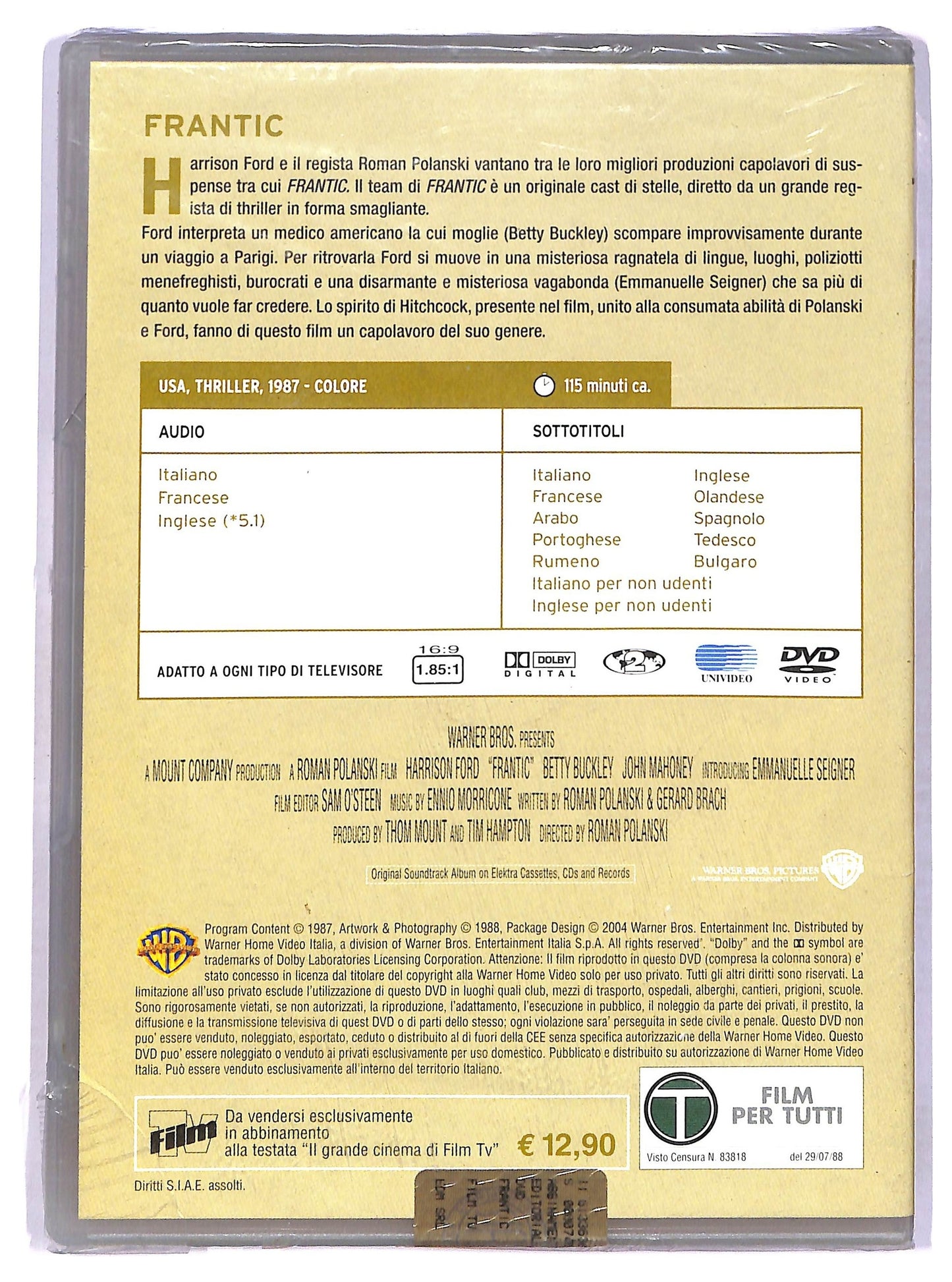 EBOND Frantic EDITORIALE DVD D767605