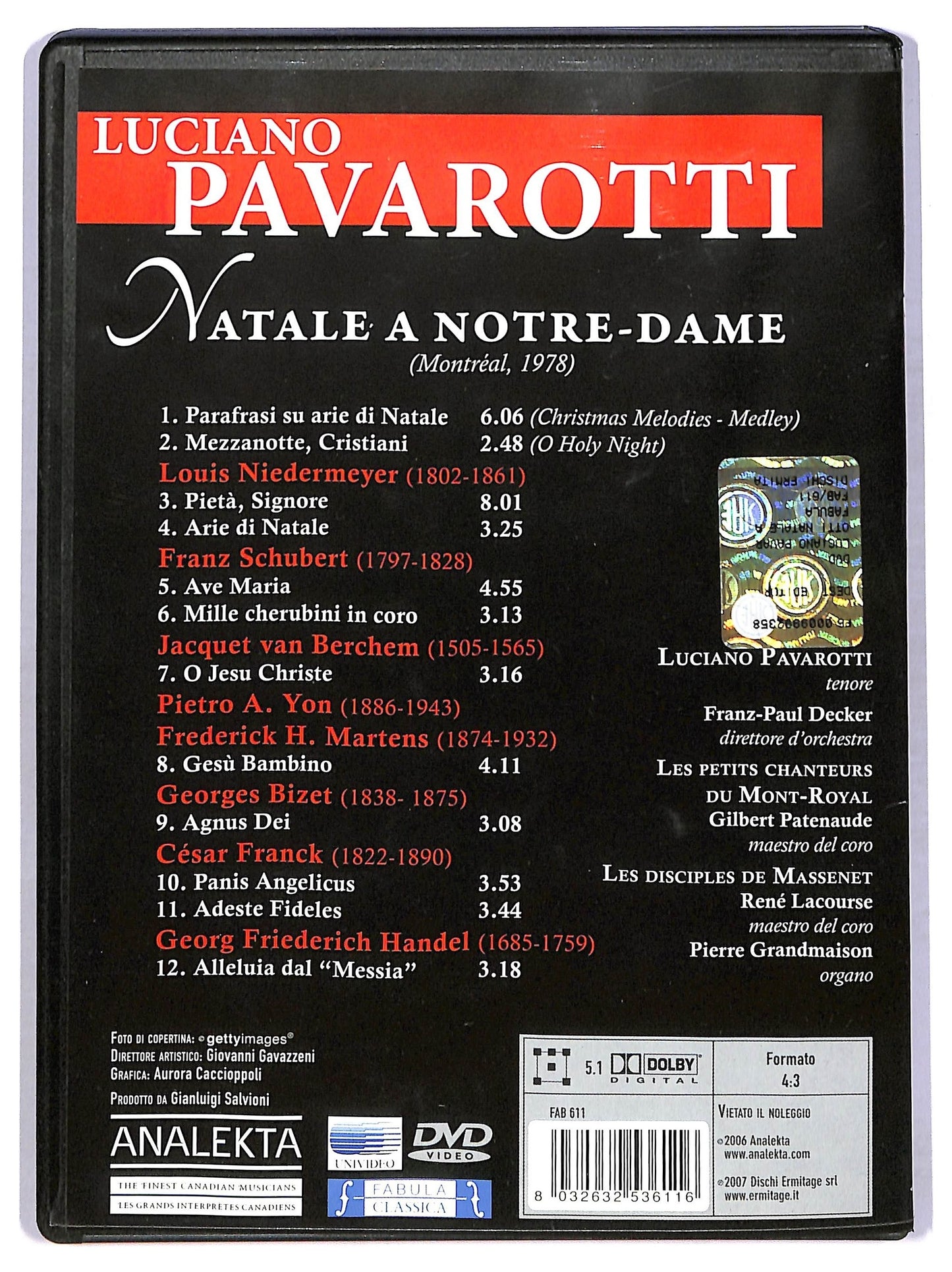EBOND Luciano Pavarotti: Natale A Notre-dame DVD D767618