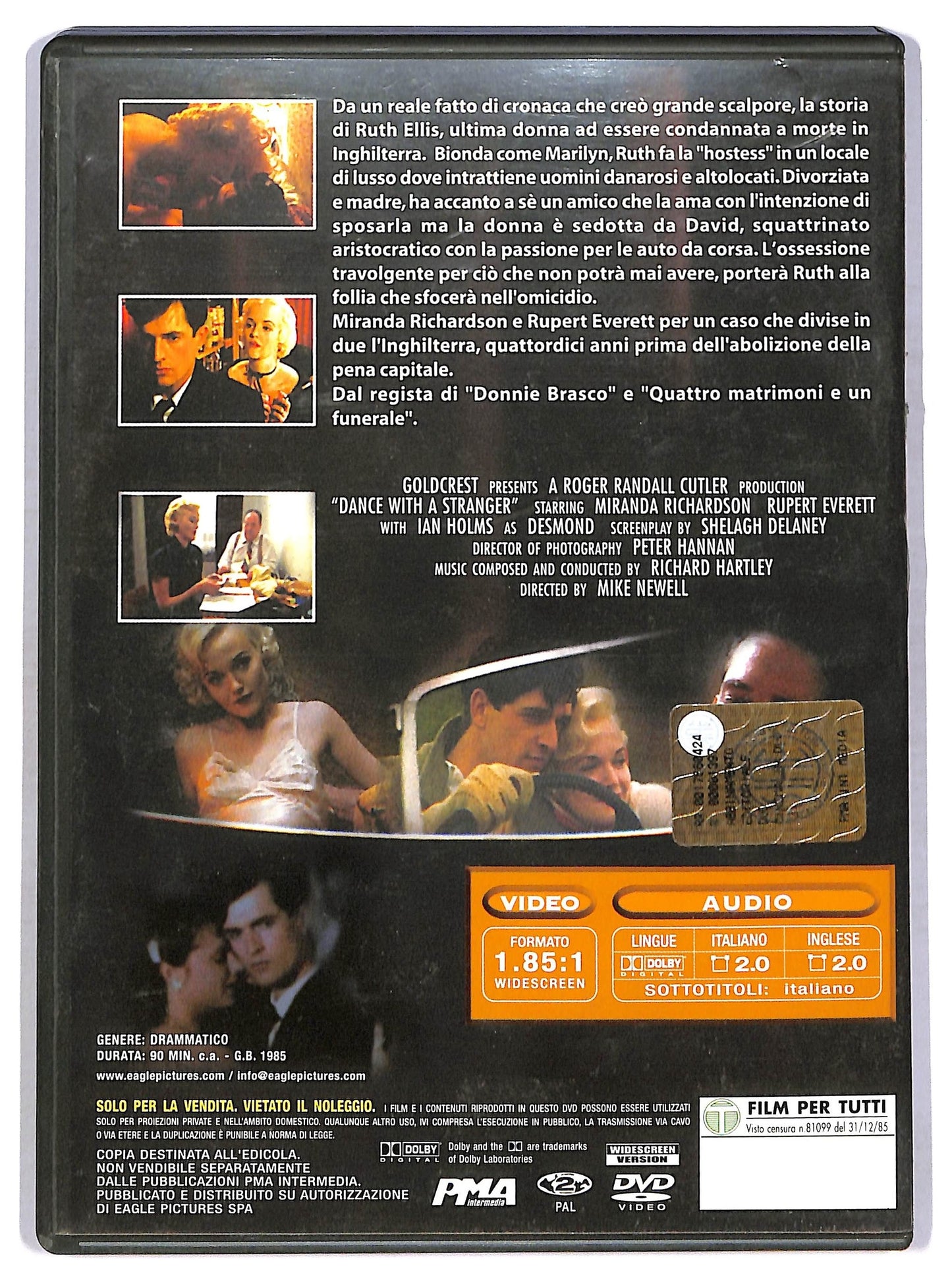 EBOND Ballando con uno sconosciuto DVD EDITORIALE D767724