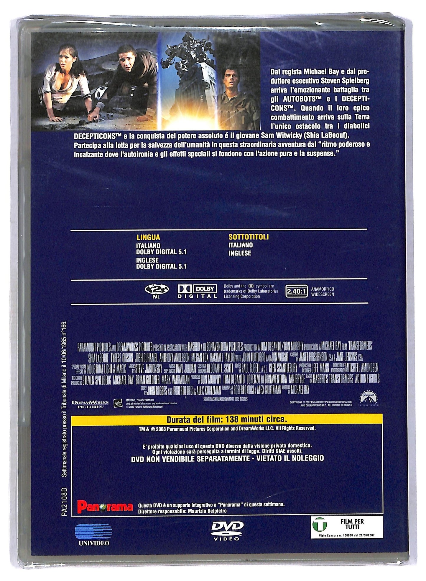 EBOND Transformer DVD Editoriale D767929