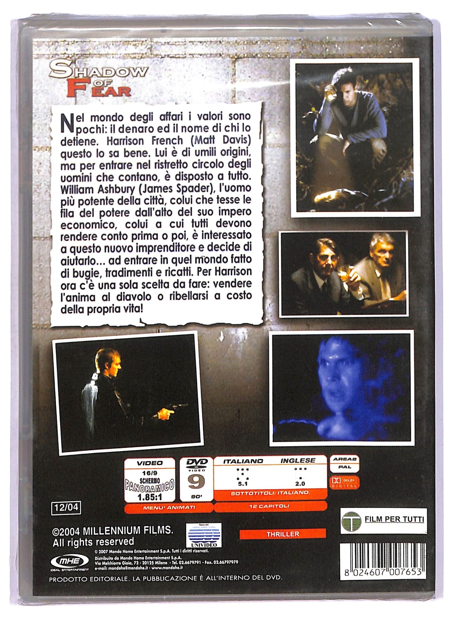 EBOND Shadow of Fear EDITORIALE DVD D768006
