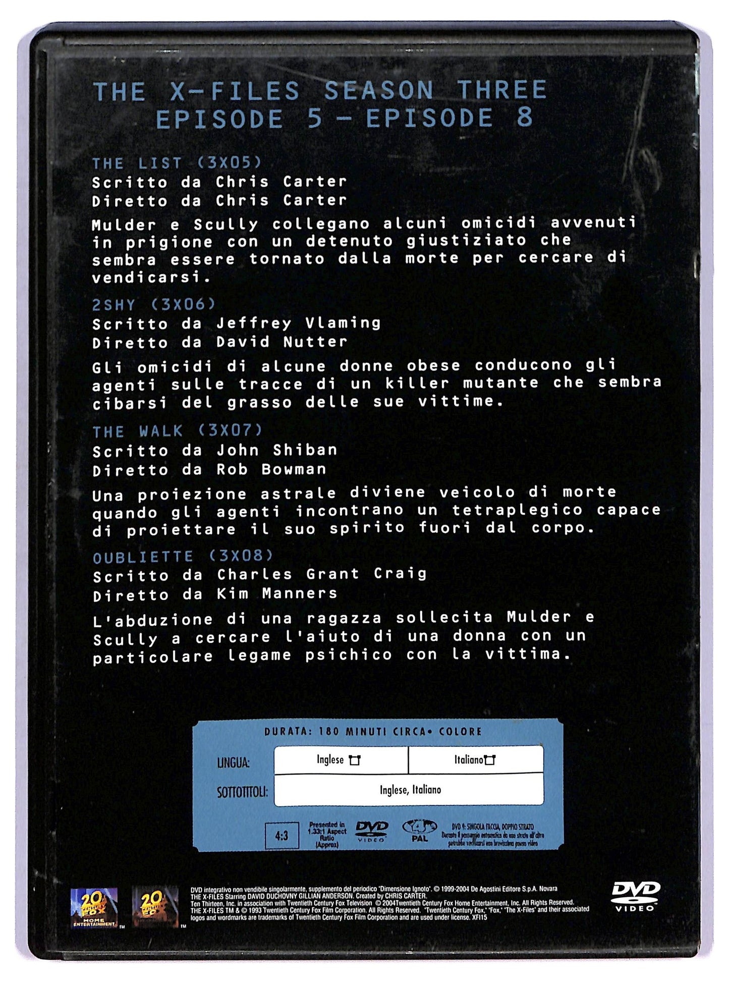 EBOND The X-files Collection Stagione 3 Volume 2 DVD Editoriale D768009