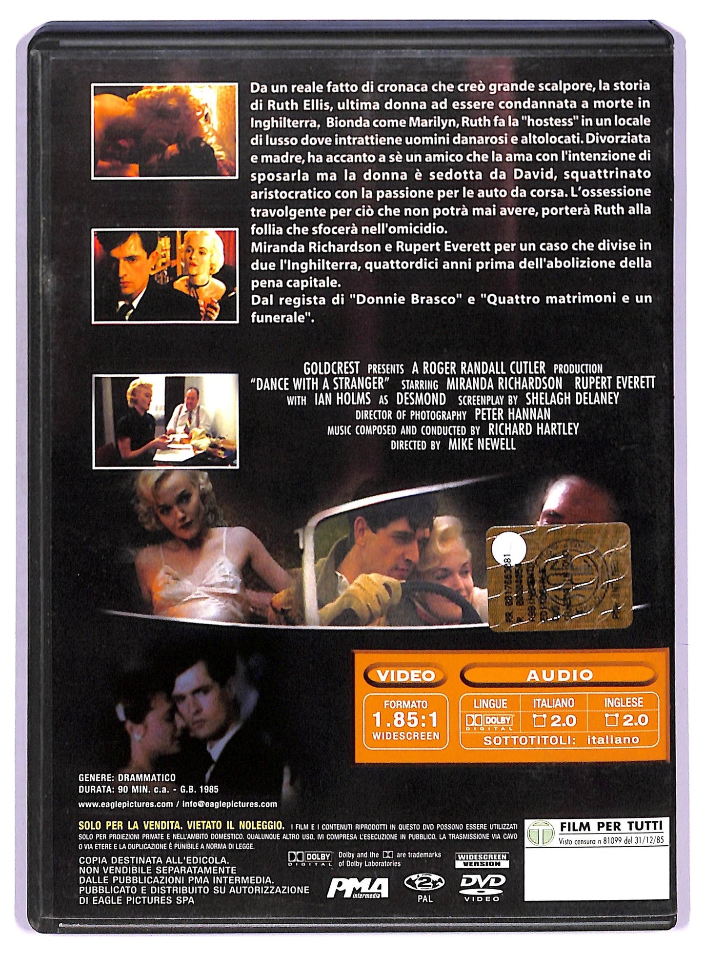 EBOND Ballando con uno sconosciuto DVD EDITORIALE D768107