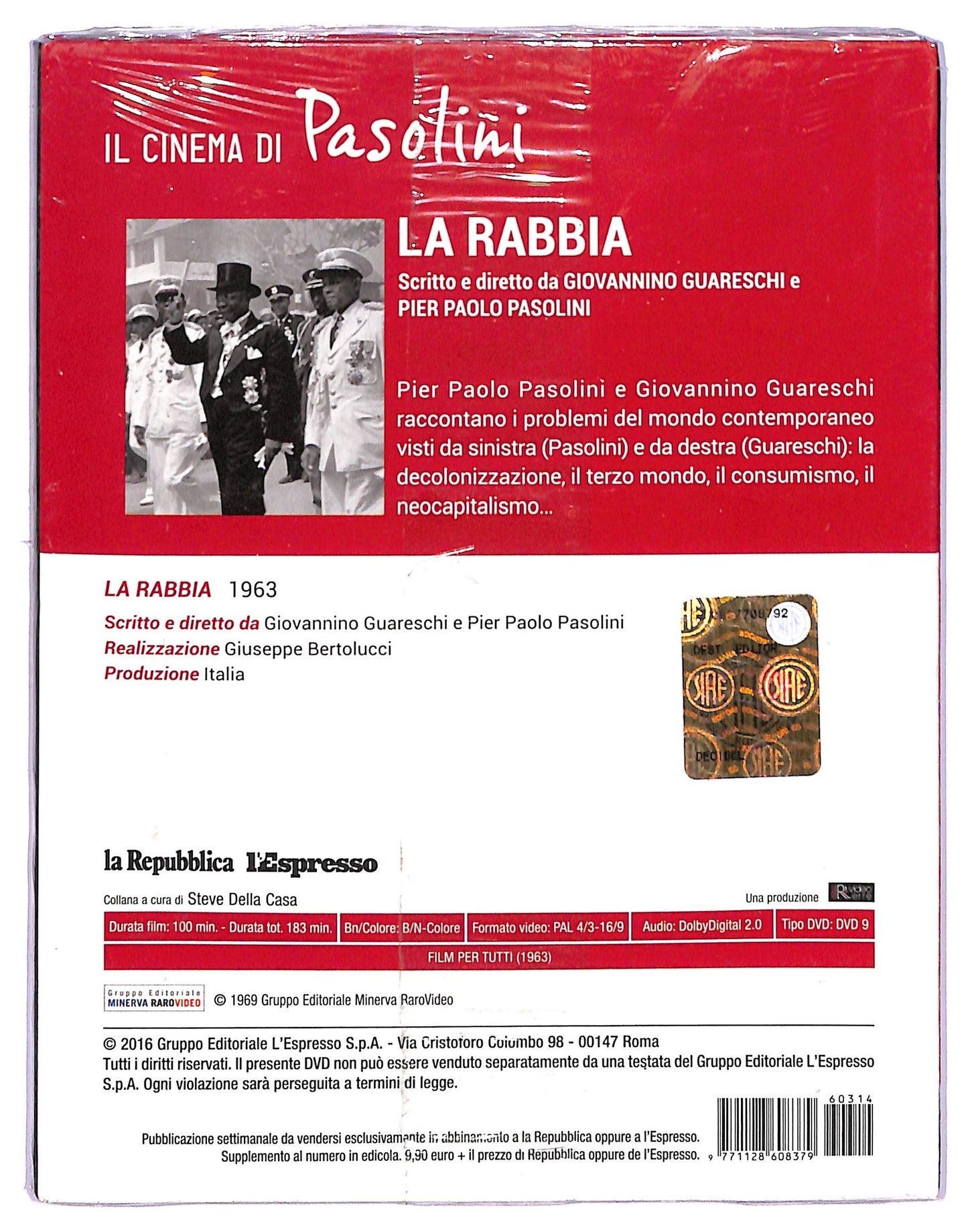 EBOND Il Cinema di Pasolini - La Rabbia EDITORIALE DIGIPACK DVD D768139