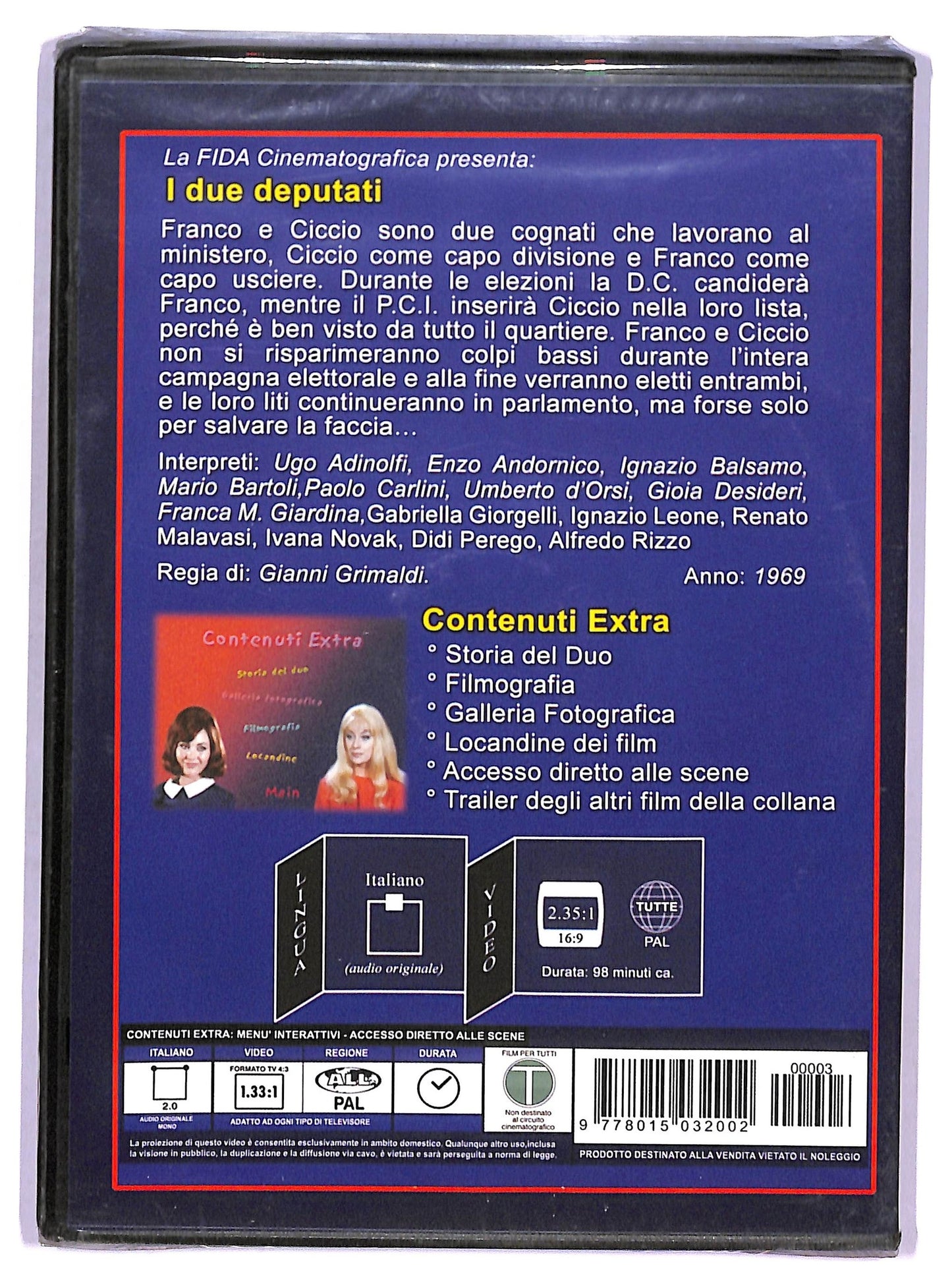 EBOND I 2 deputati EDITORIALE DVD D768149