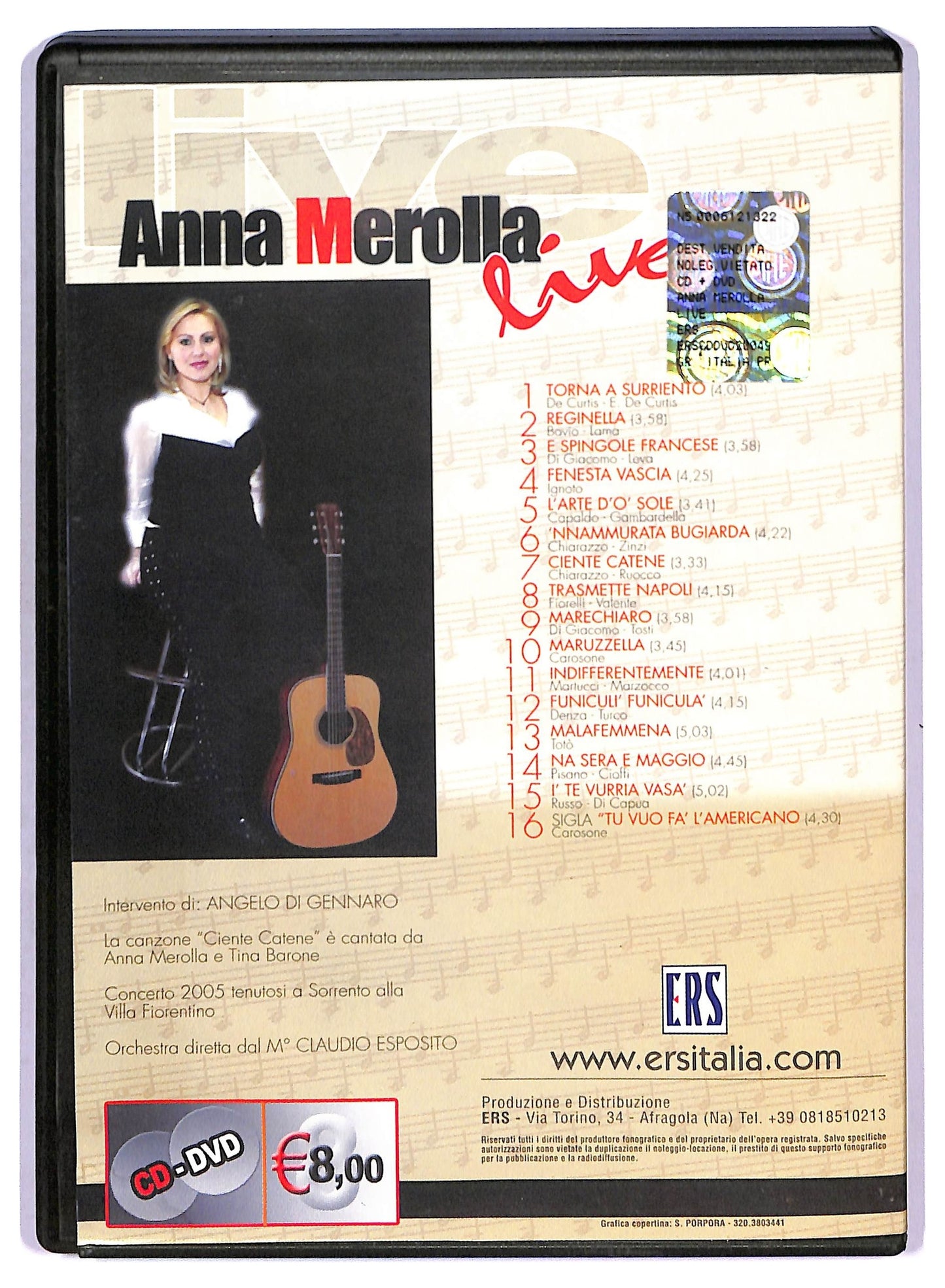 EBOND Anna Merolla Live EDITORIALE DVD D768241