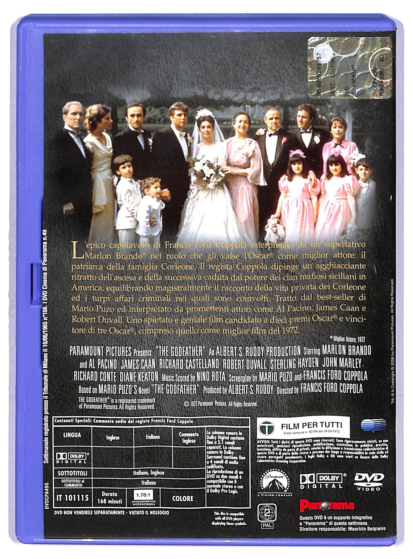EBOND Il padrino EDITORIALE DVD D768355