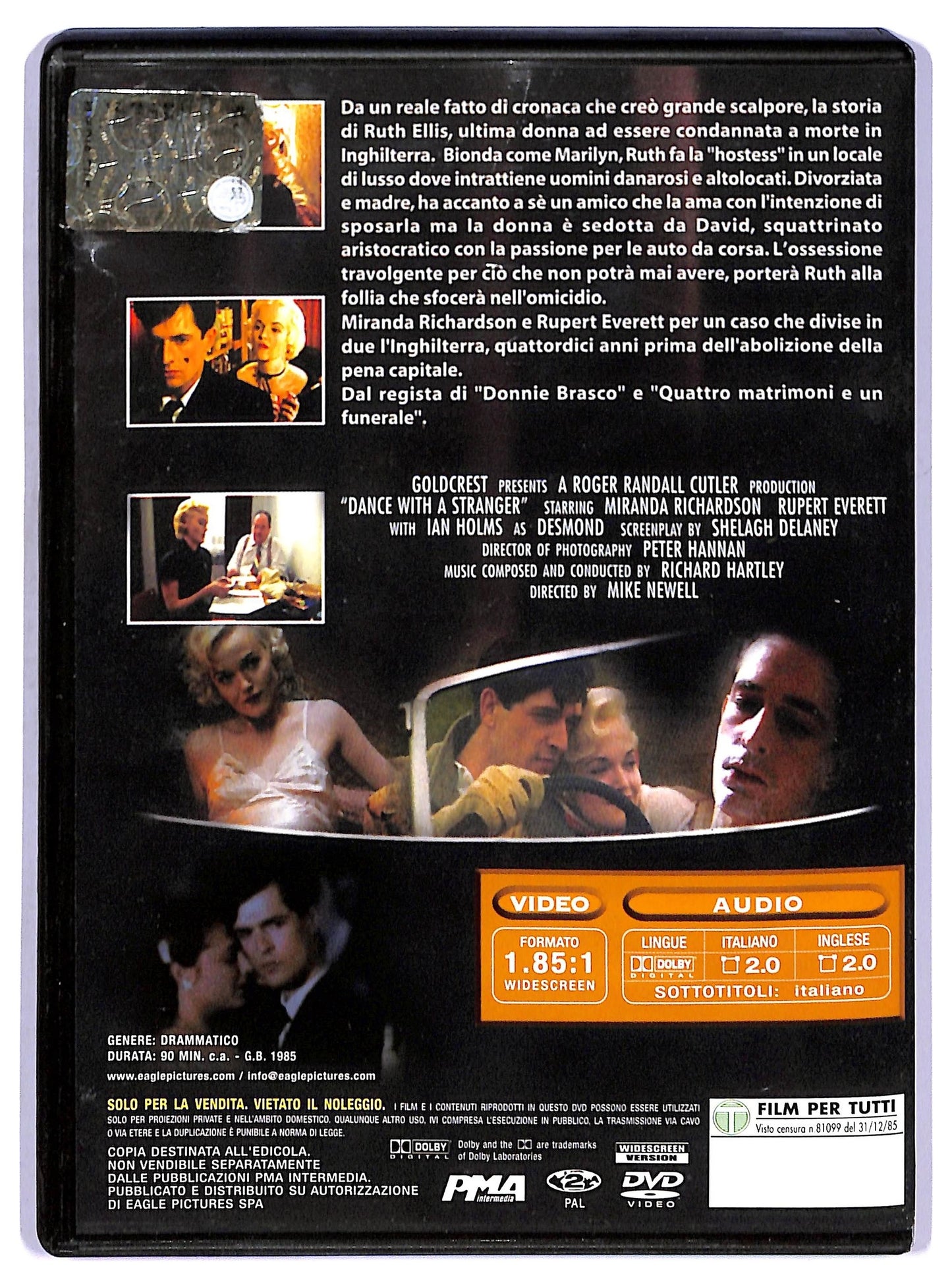 EBOND Ballando con uno sconosciuto DVD EDITORIALE D768365