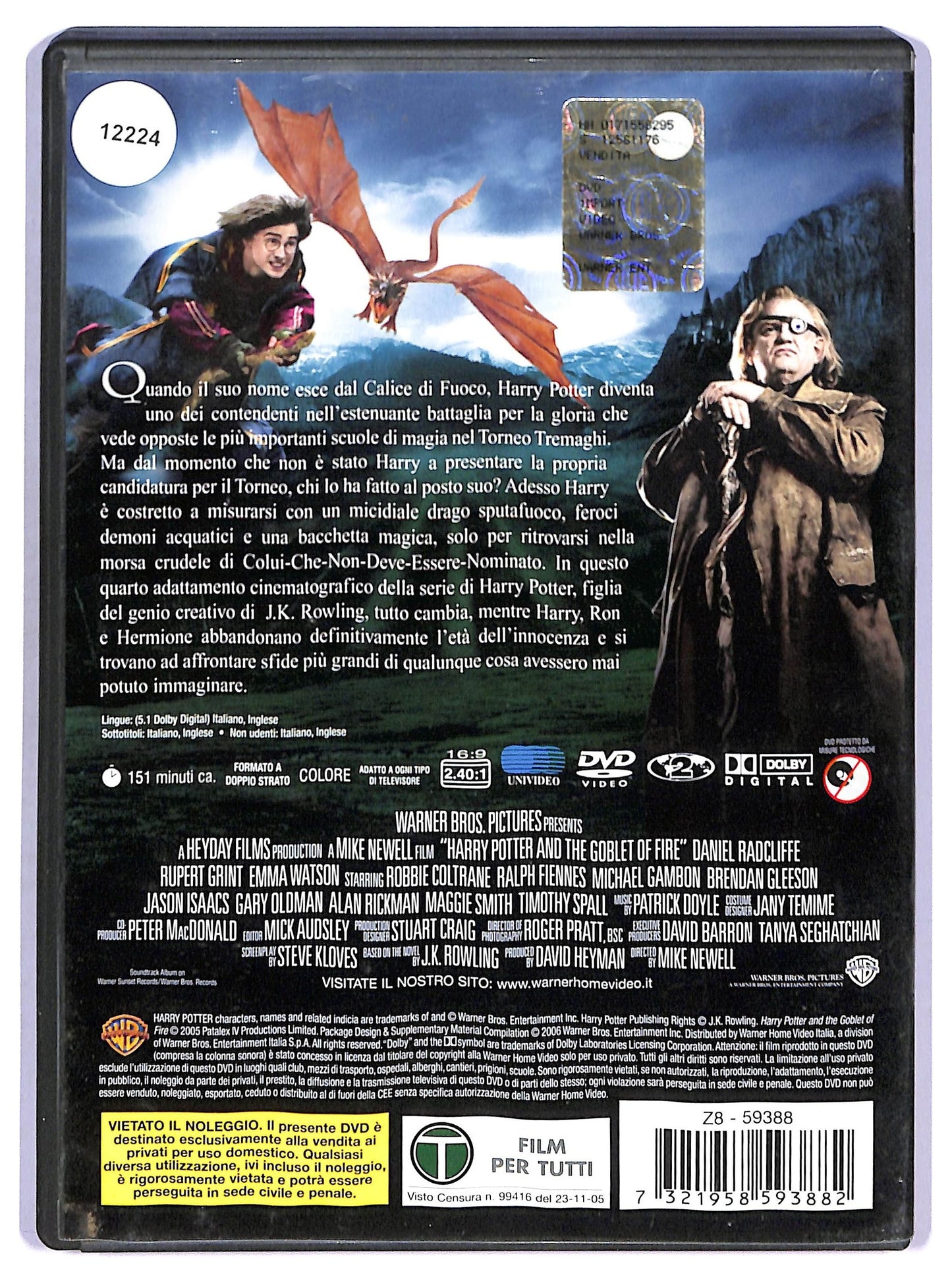 EBOND harry potter e il calice di fuoco NOLEGGIO DVD D768450
