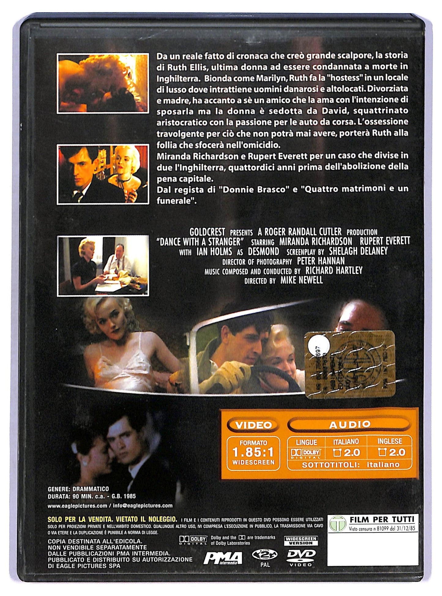 EBOND Ballando con uno sconosciuto DVD EDITORIALE D768504