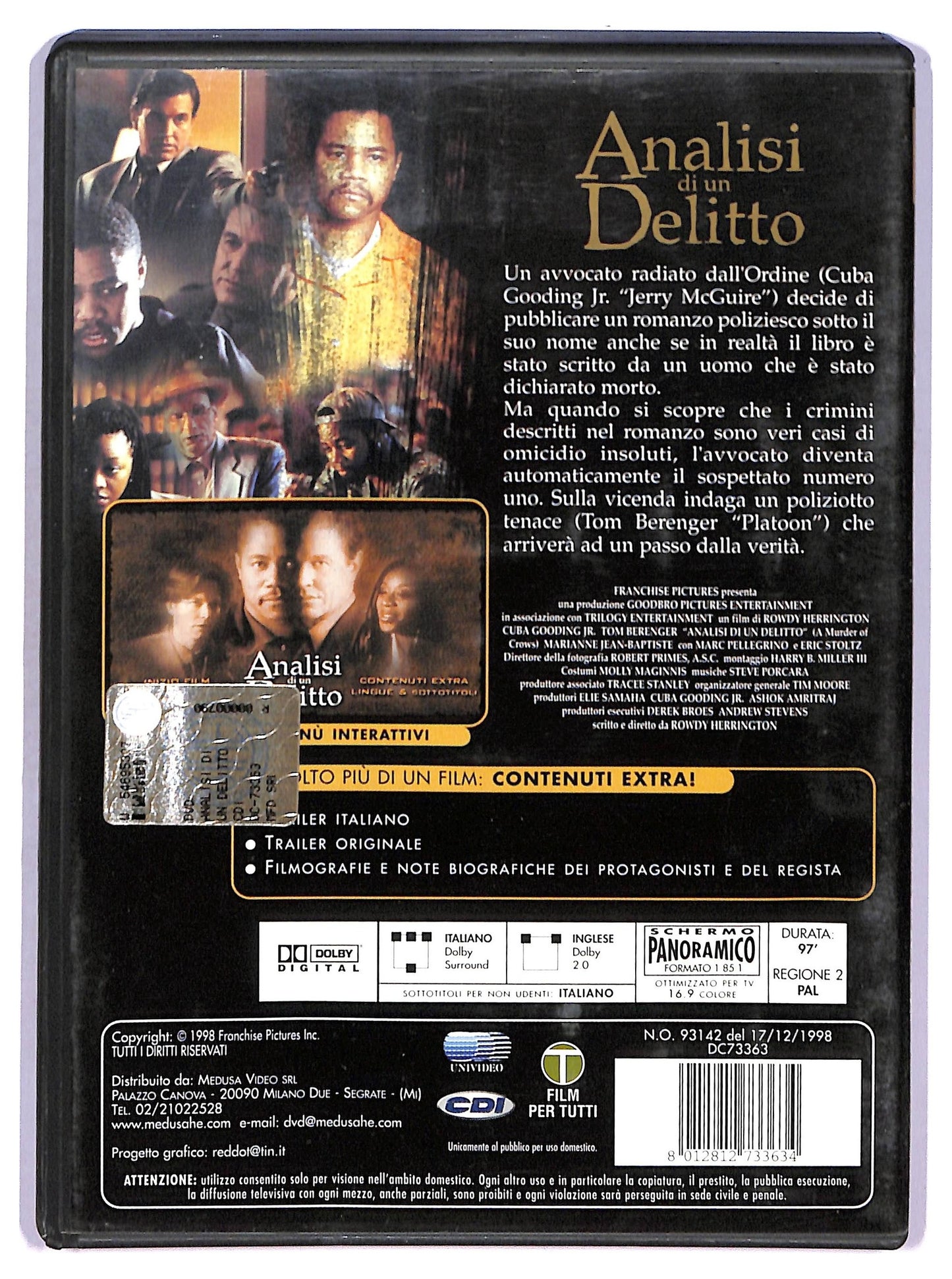 EBOND Analisi di un delitto NOLEGGIO DVD D768547
