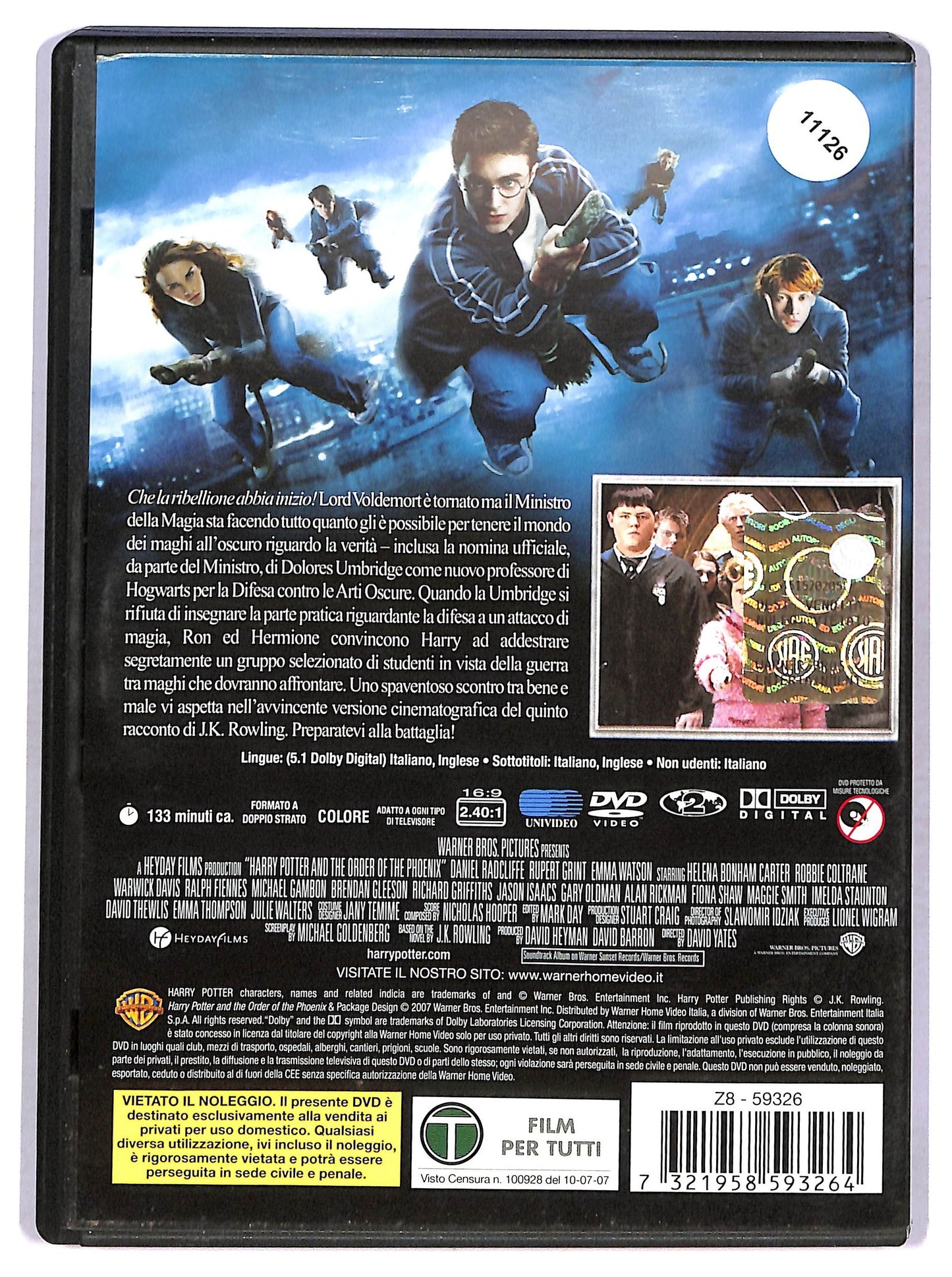 EBOND Harry Potter e l'Ordine della Fenice DVD D768637