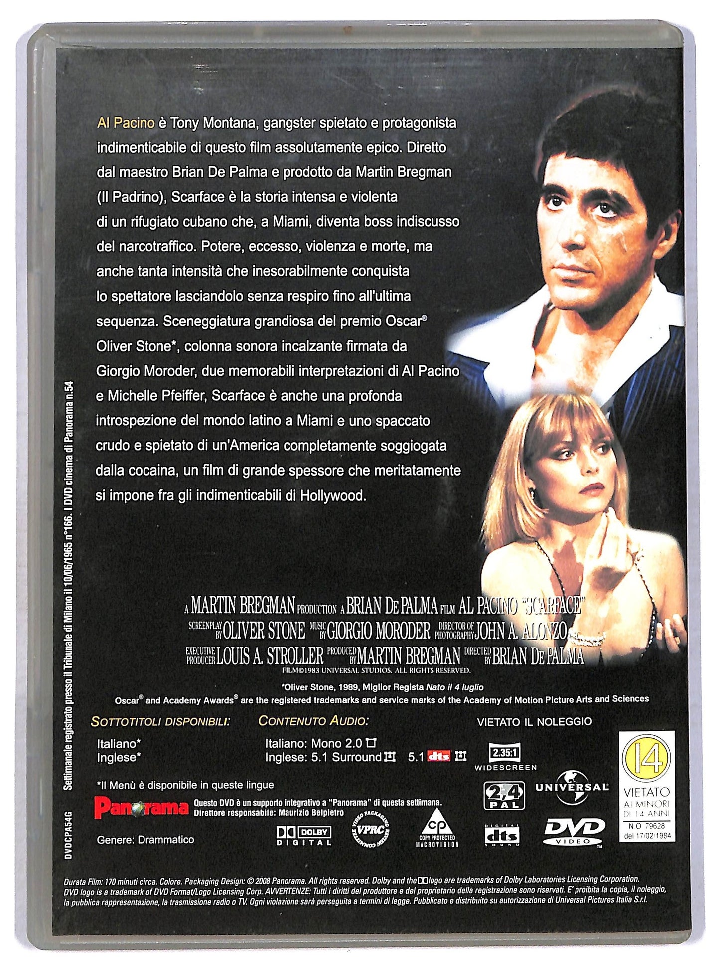 EBOND Al Pacino Scarface EDITORIALE DVD D769084