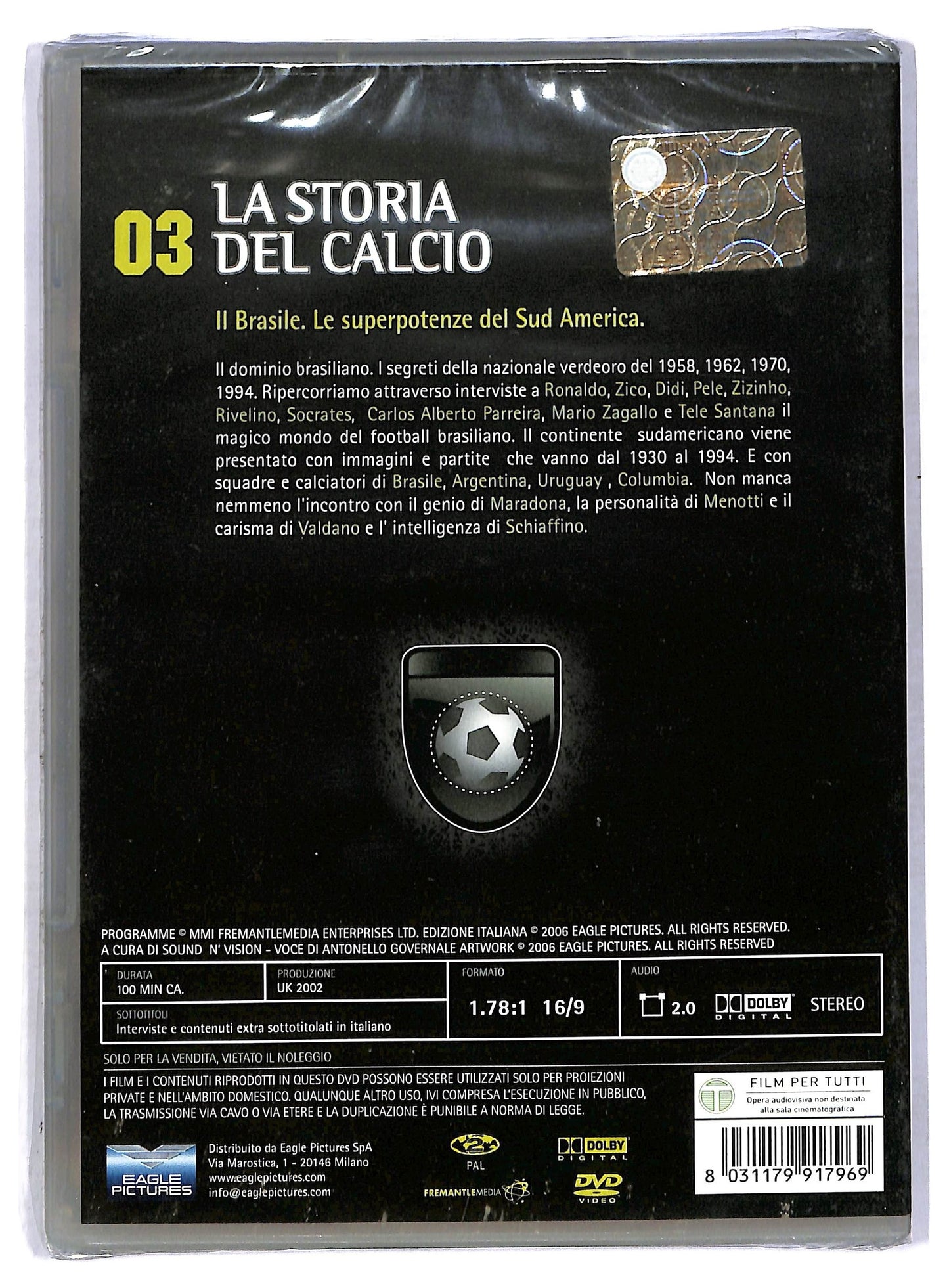 EBOND La Storia Del Calcio Volume 03 Il Brasile Le superpotenze del sud DVD D769210