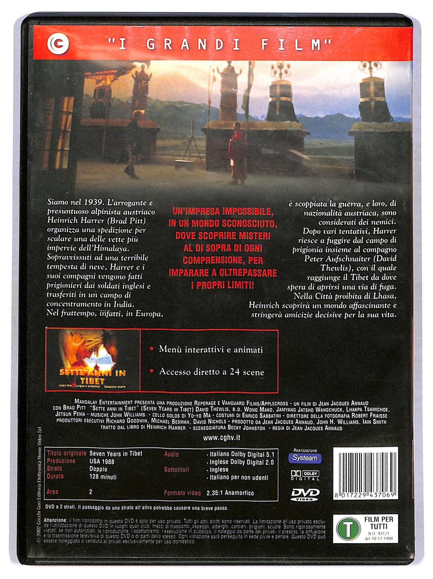 EBOND Sette anni in Tibet DVD D769341