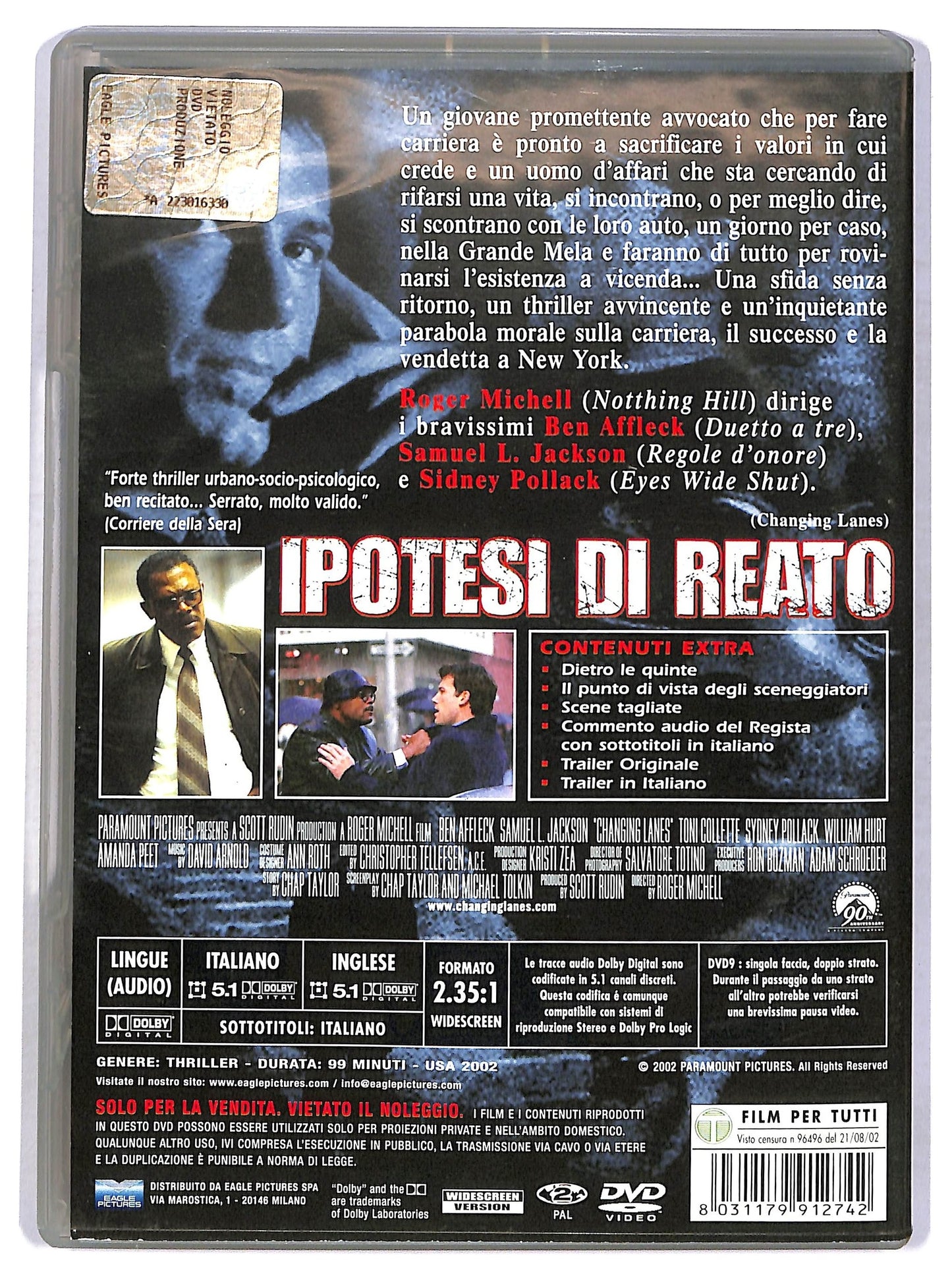 EBOND Ipotesi di reato DVD D769419