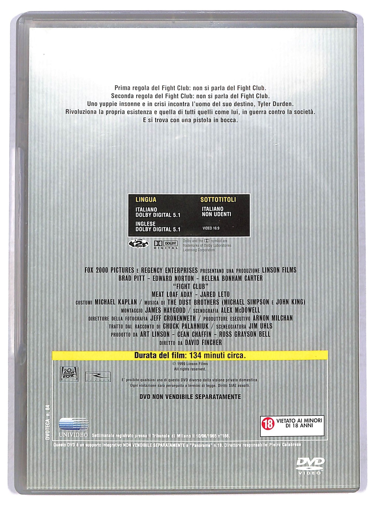 EBOND Fight Club EDITORIALE DVD D769424