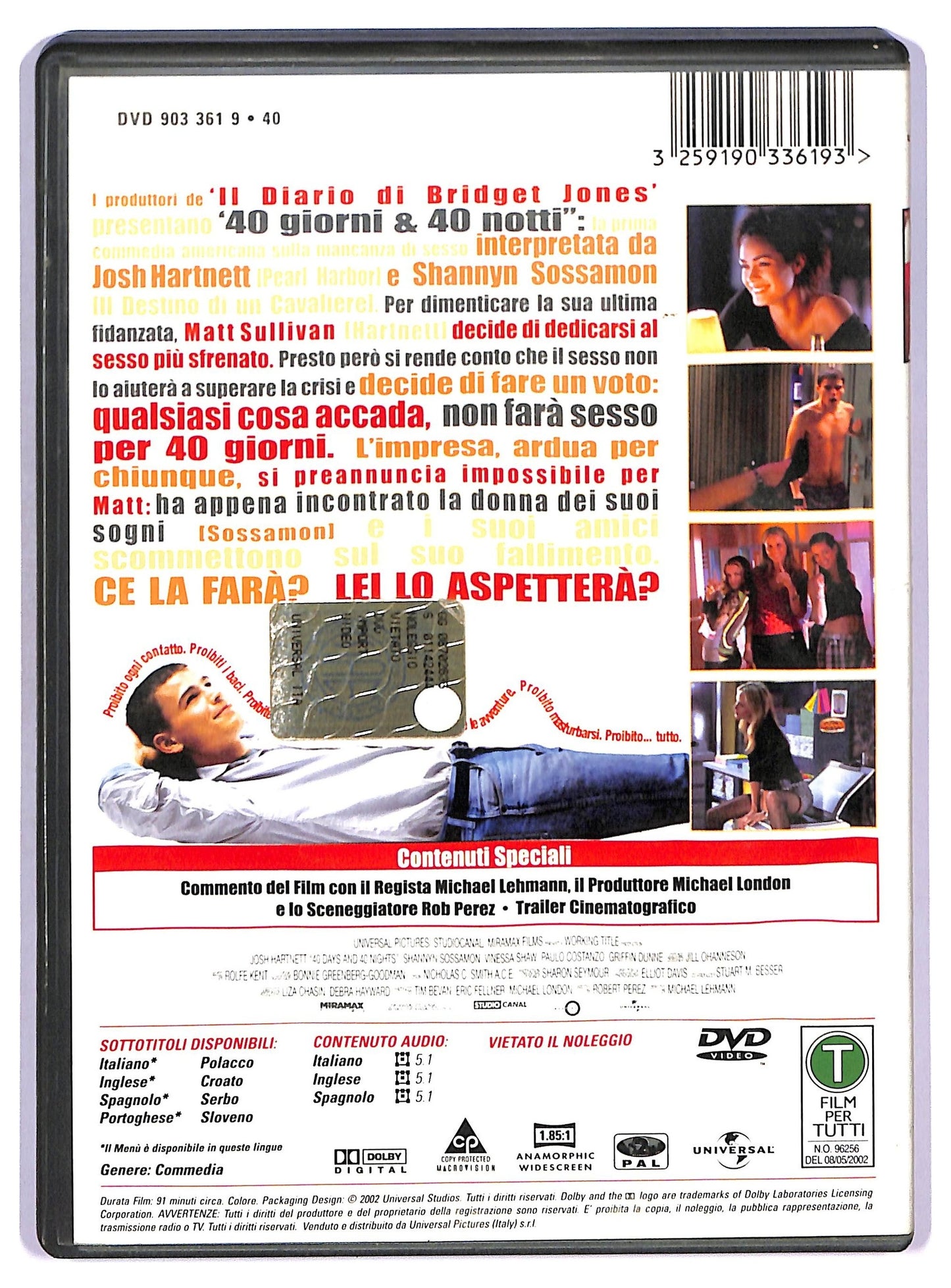 EBOND 40 giorni e 40 notti DVD D769529