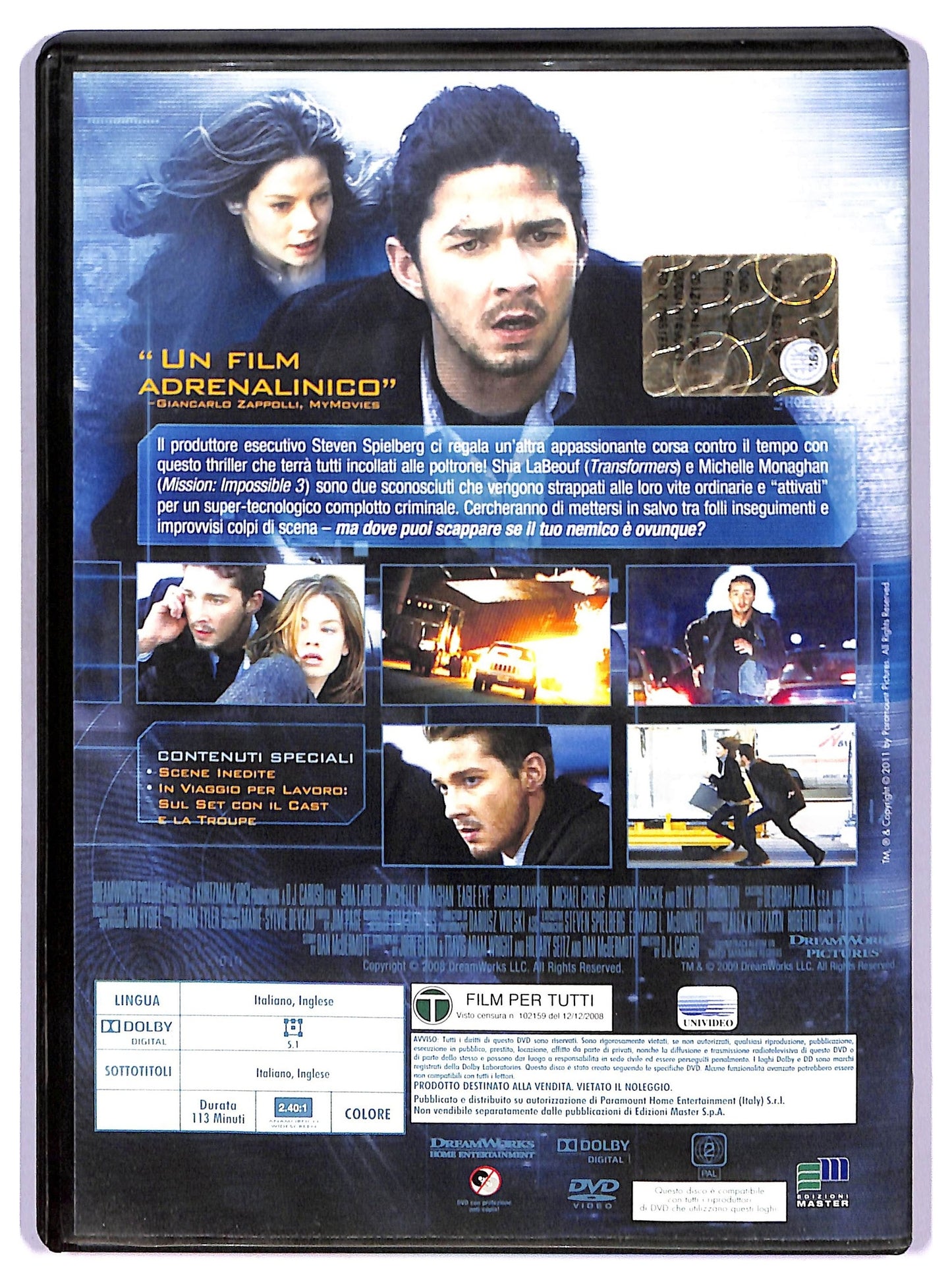 EBOND Eagle Eye EDITORIALE DVD D769532