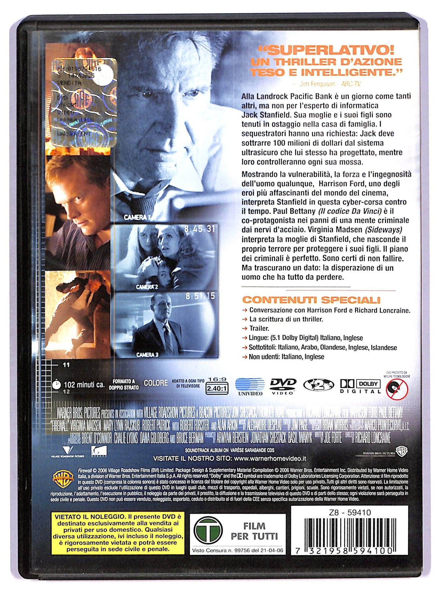 EBOND Firewall - Accesso Negato DVD D769544