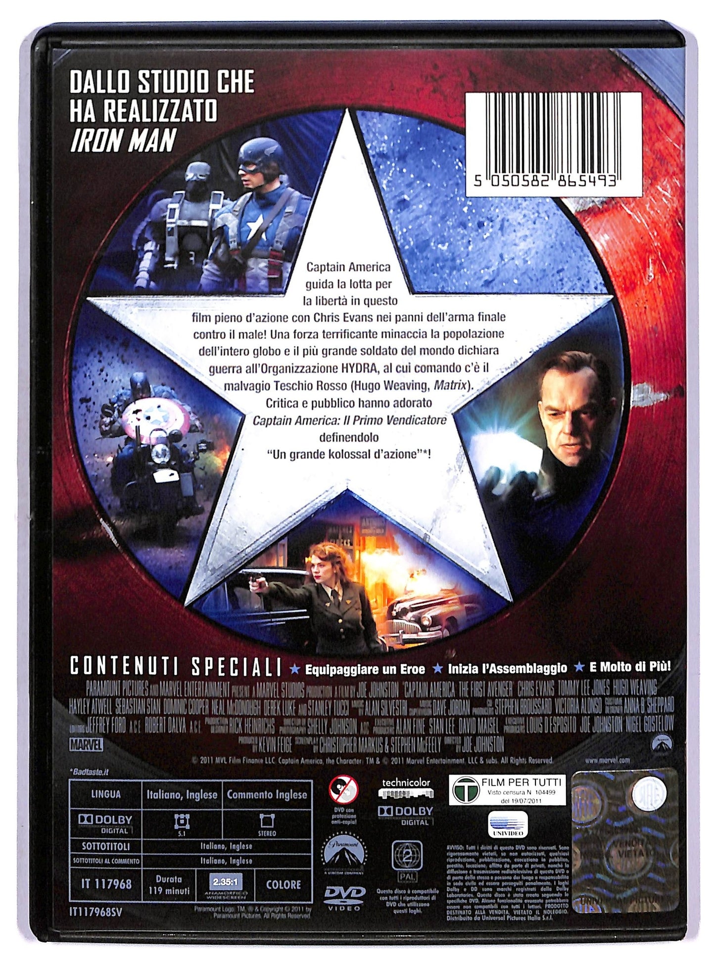 EBOND Captain America - Il Primo Vendicatore DVD D769560