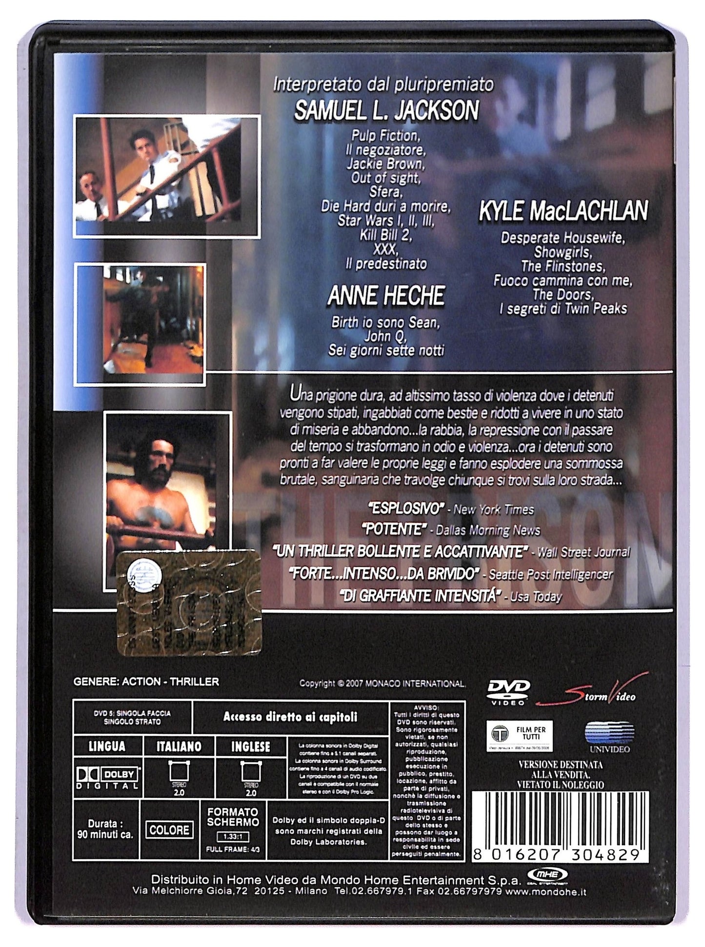 EBOND The Prison Con Samuel L. Jackson DVD D769625