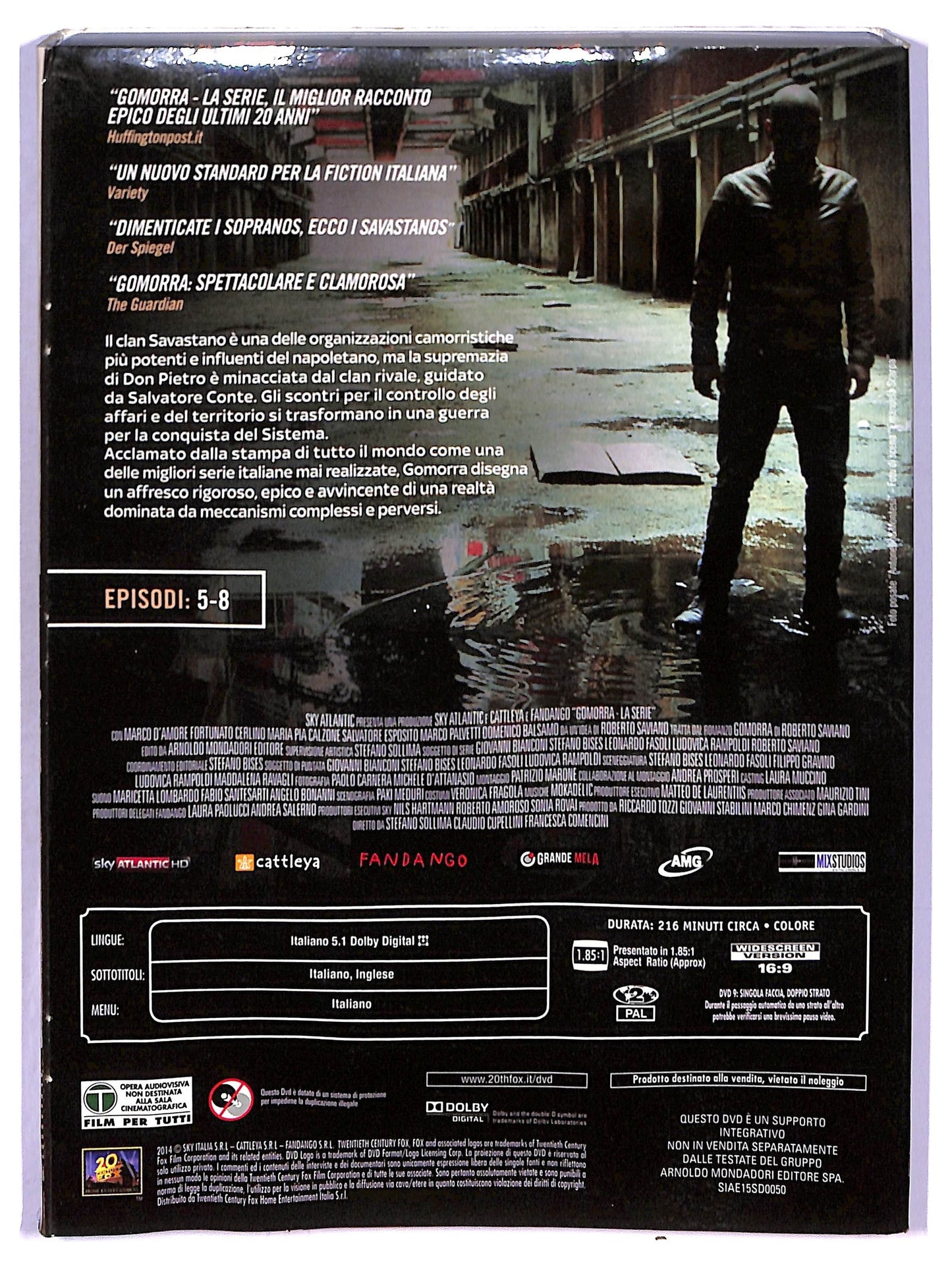 EBOND Gomorra La Serie DVD 2 Episodi 5-8 Slipcase EDITORIALE DVD D769906