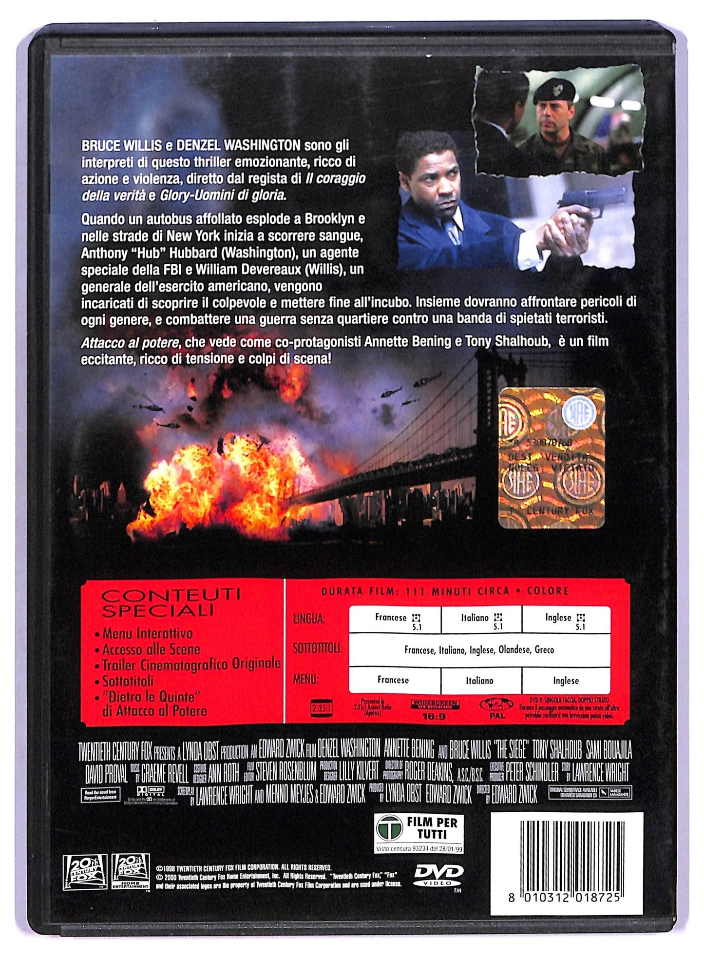 EBOND Attacco al potere DVD D769950