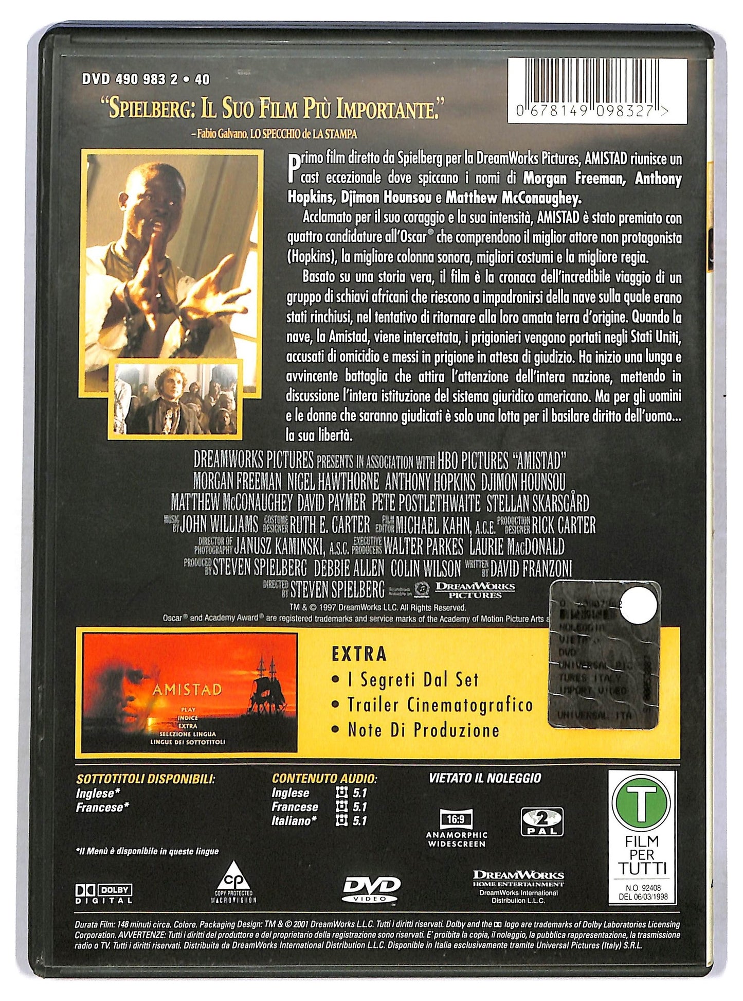EBOND Amistad DVD D770131