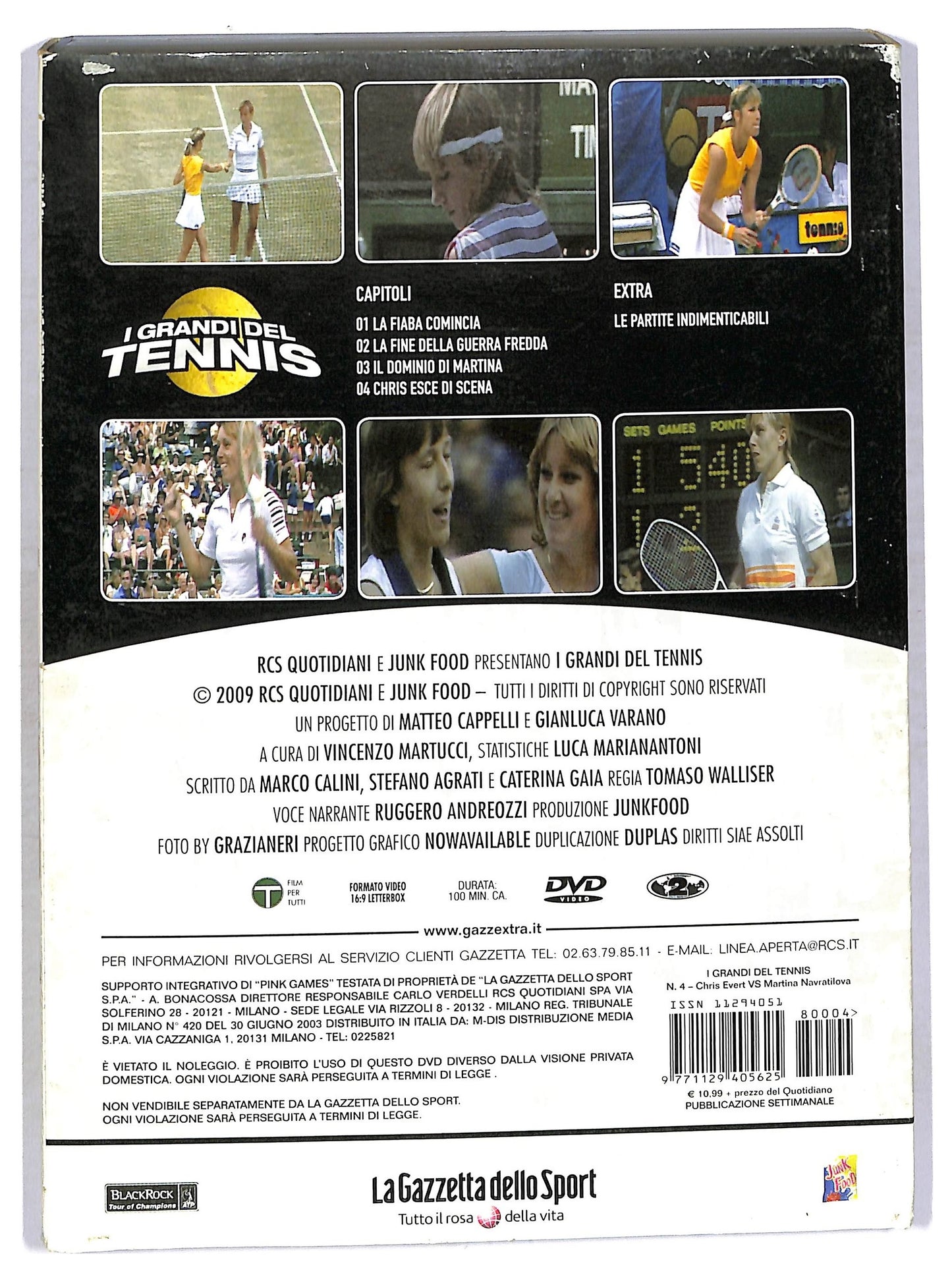 EBOND I grandi del tennis Vol. 4 - Chris Evert vs Martina Navratilova EDITORIALE SLIPCASE DVD D770223