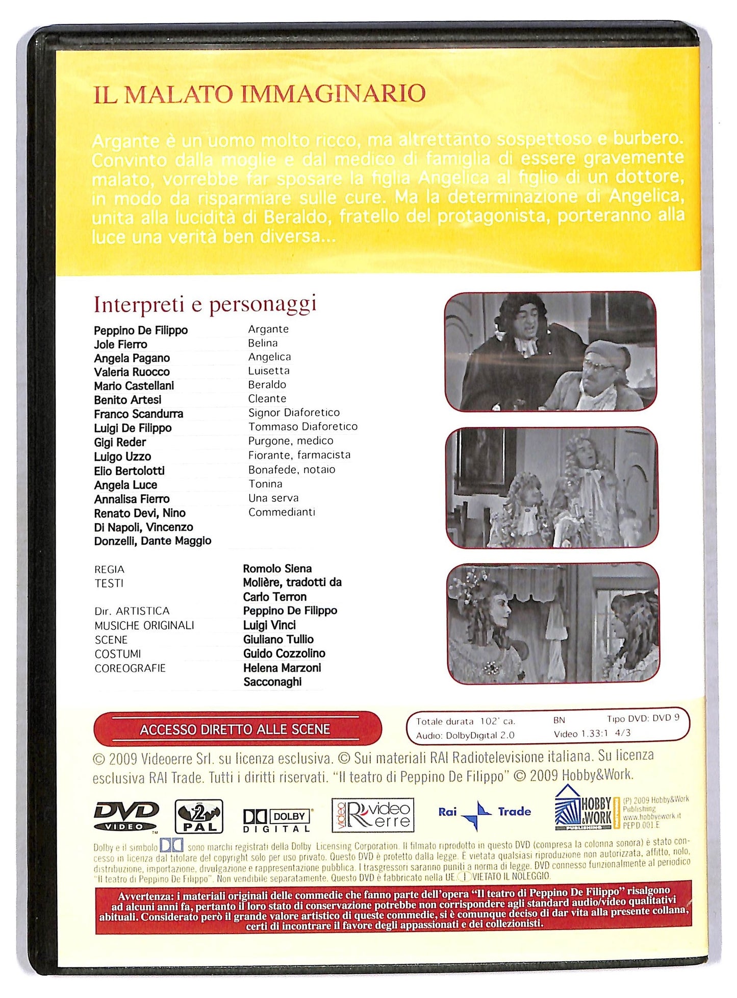 EBOND Il malato immaginario EDITORIALE DVD D770246