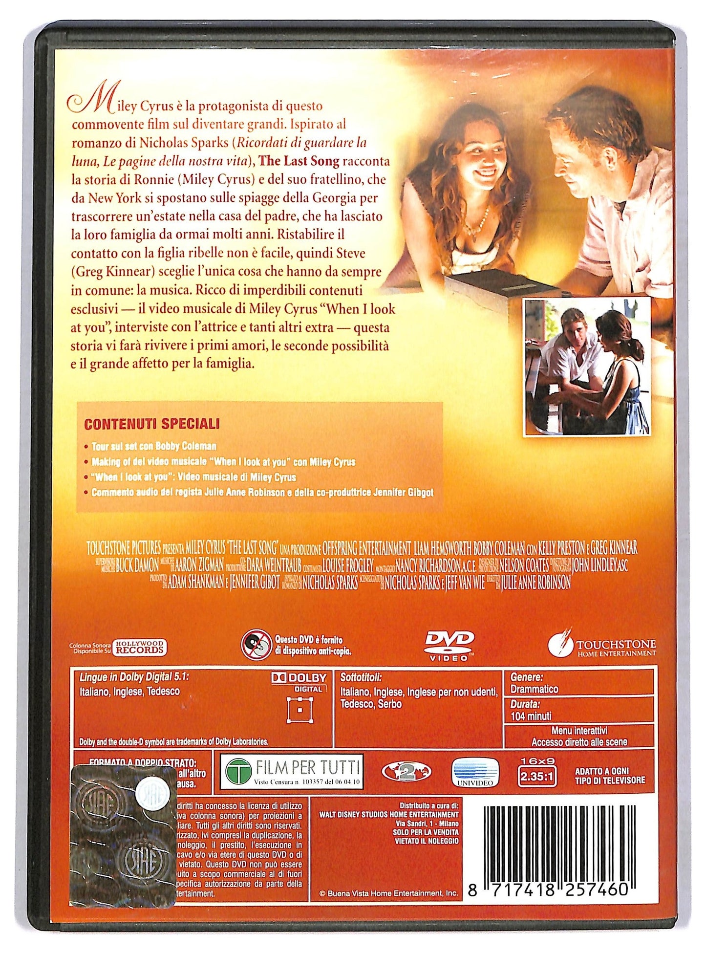 EBOND The Last Song DVD D770359