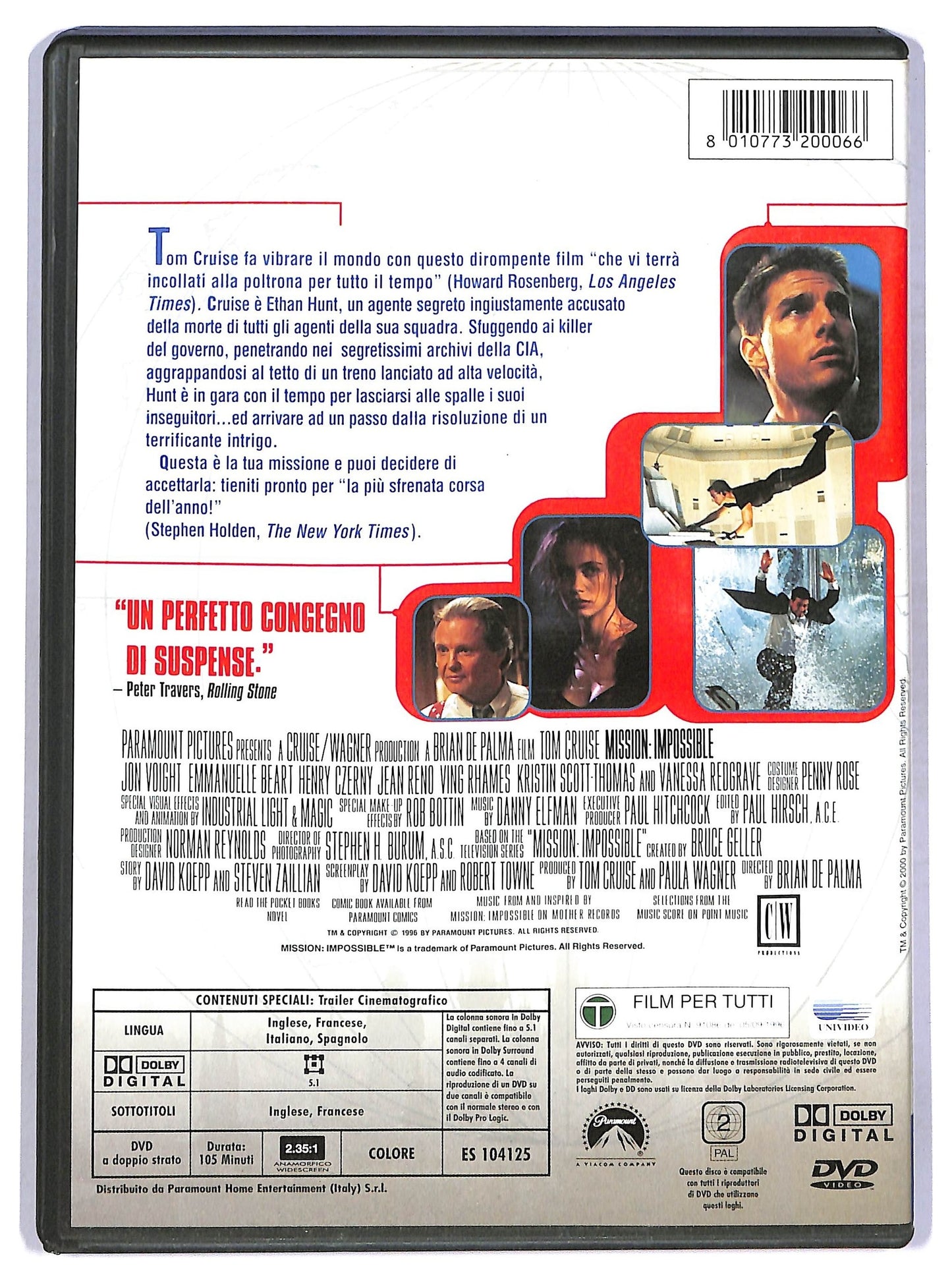 EBOND mission impossible DVD D770414