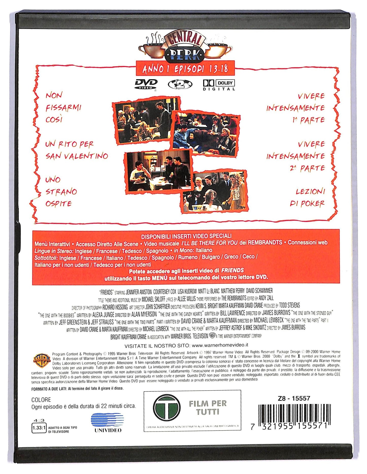 EBOND Friends - Anno 1 Episodi 13-18 SNAPPER DVD D770431