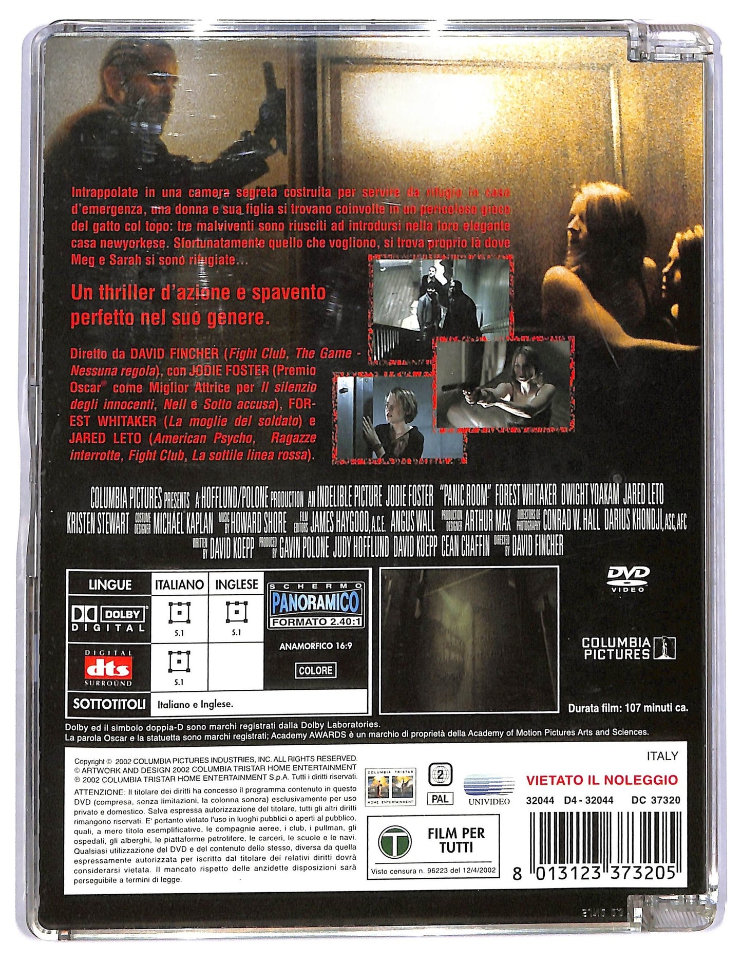 EBOND Panic Room Con Jodie Foster Sjb DVD D770434