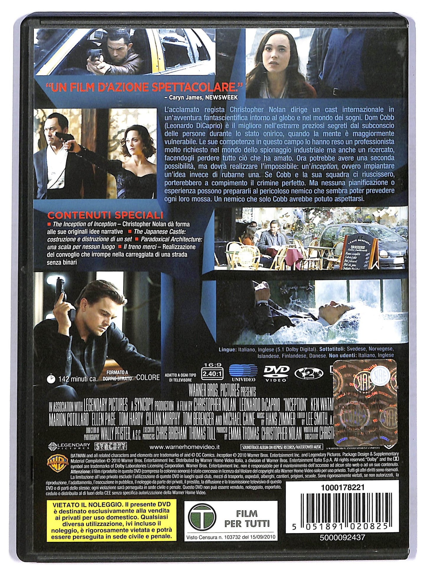 EBOND Inception DVD D770437