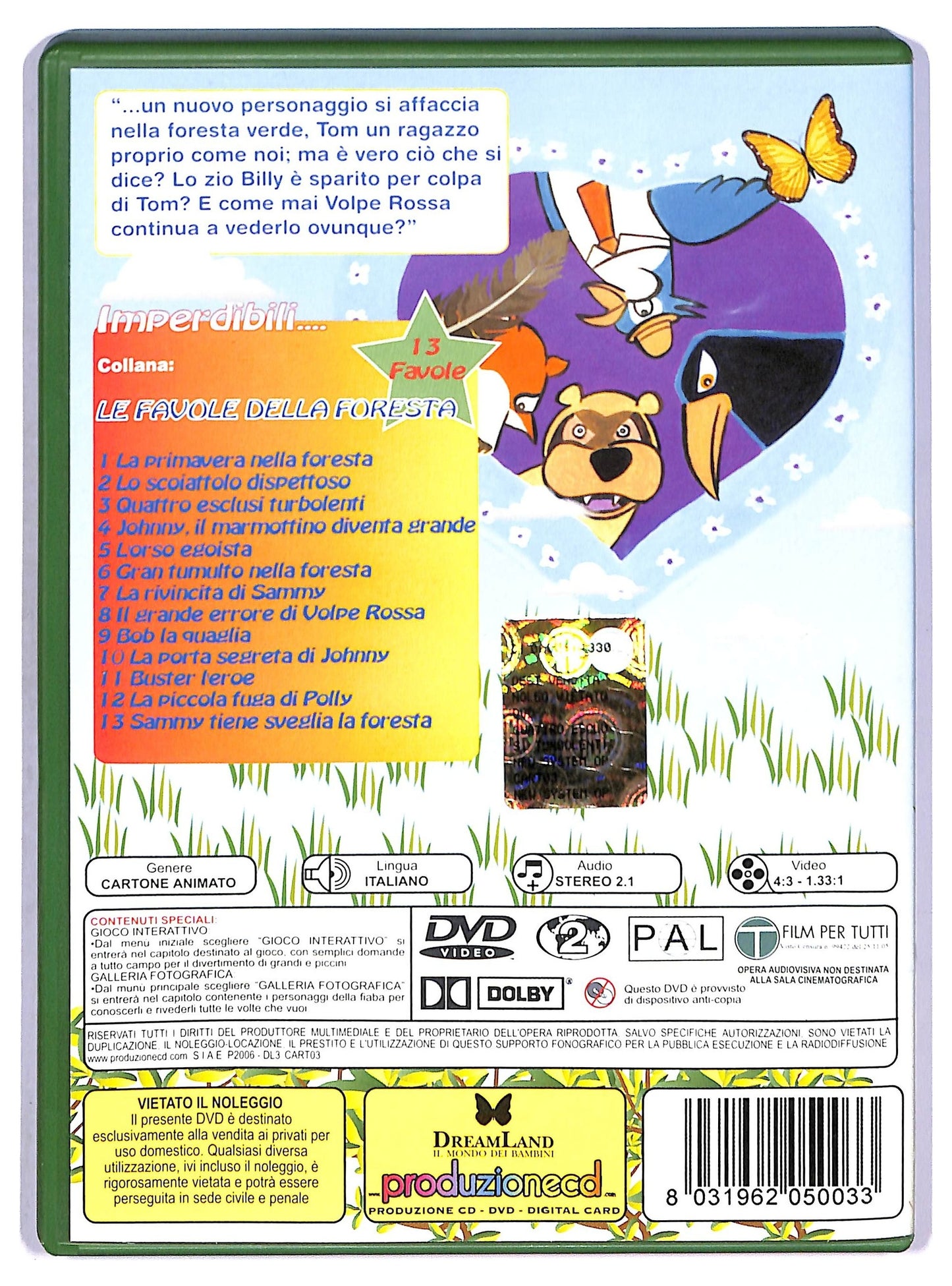 EBOND Le Favole della Foresta Quattro Piccoli Birbanti vol 3 DVD D770528